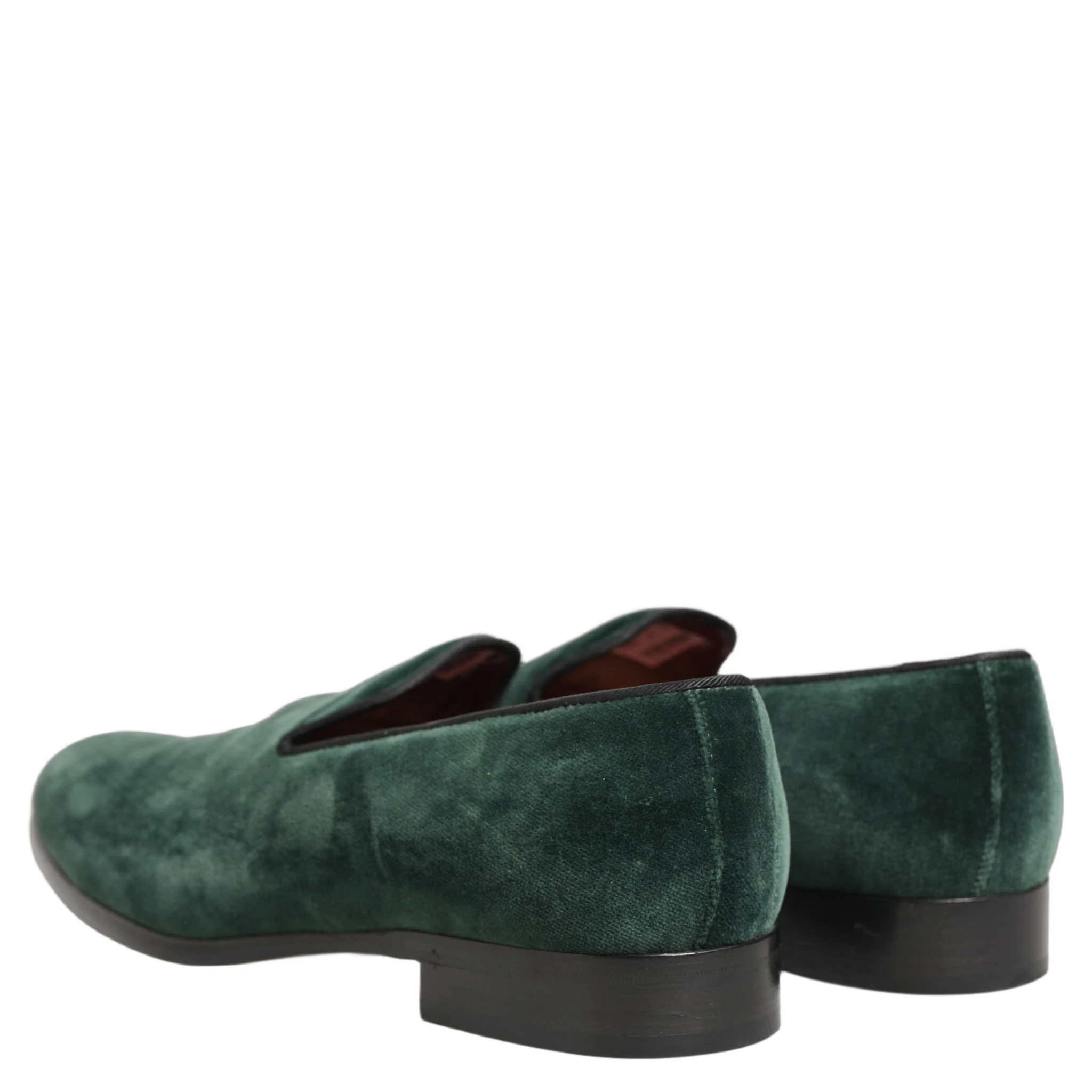 Green Suede Formal Slip On Men Loafers Shoes