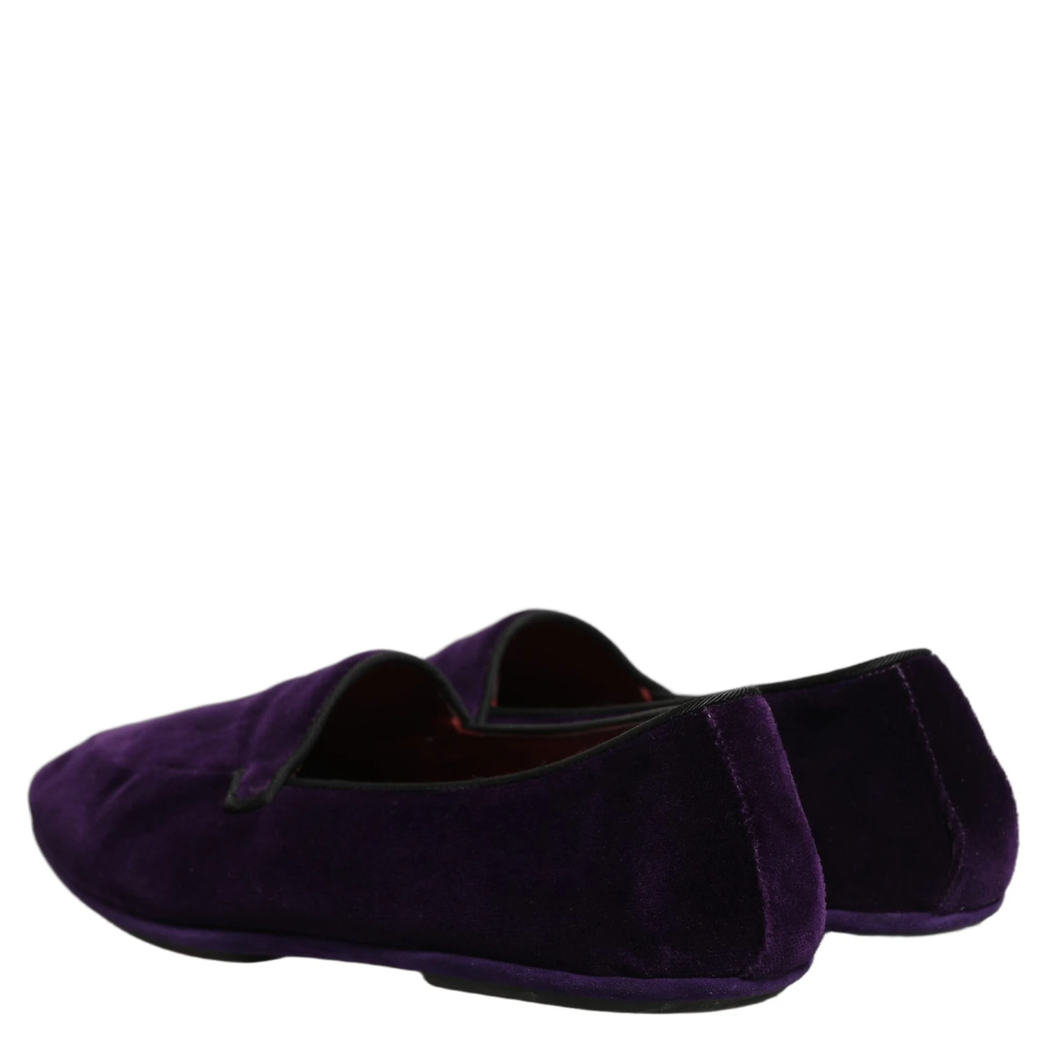 Violet Velvet Slip On Men Flats Loafers Shoes