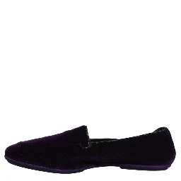 Violet Velvet Slip On Men Flats Loafers Shoes