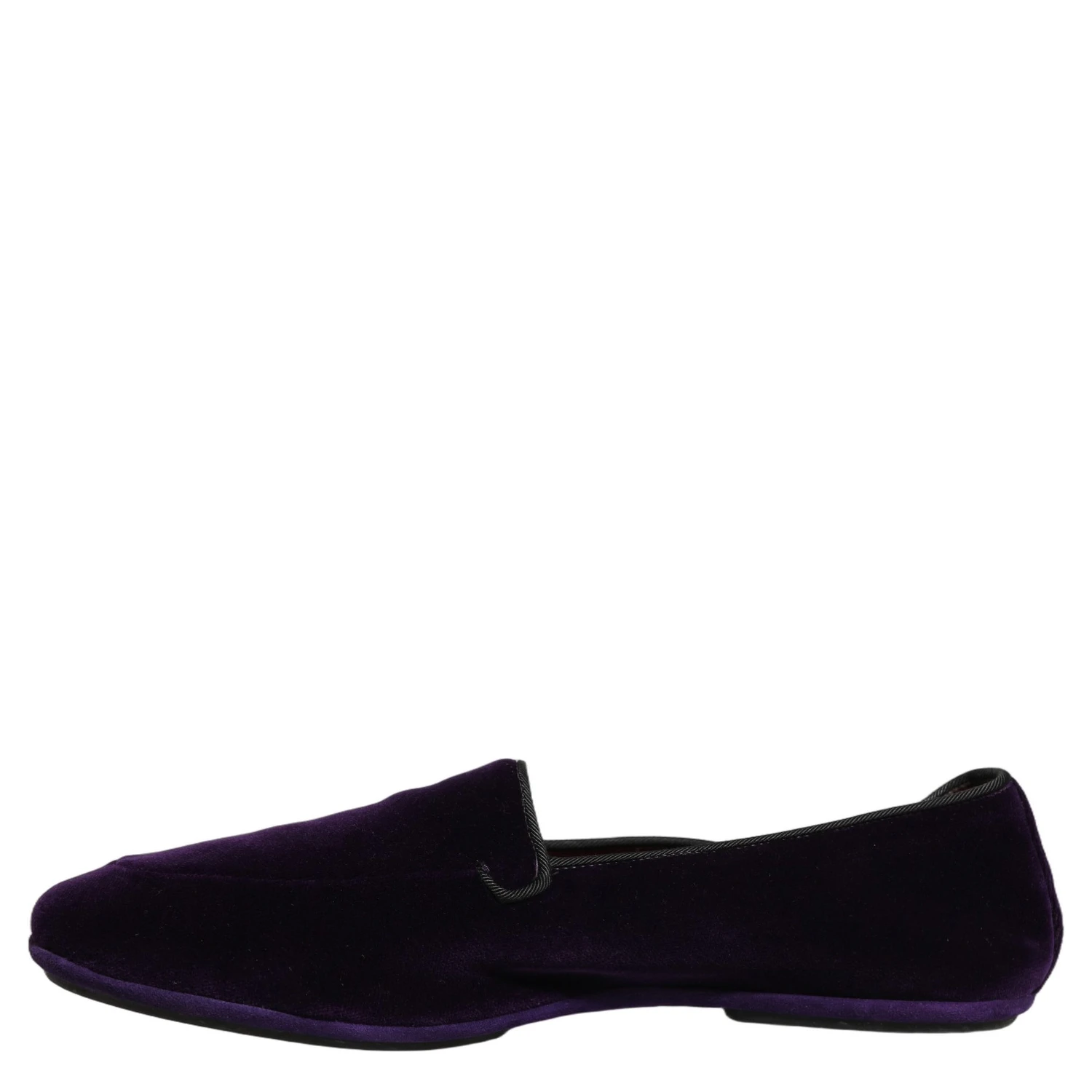 Violet Velvet Slip On Men Flats Loafers Shoes