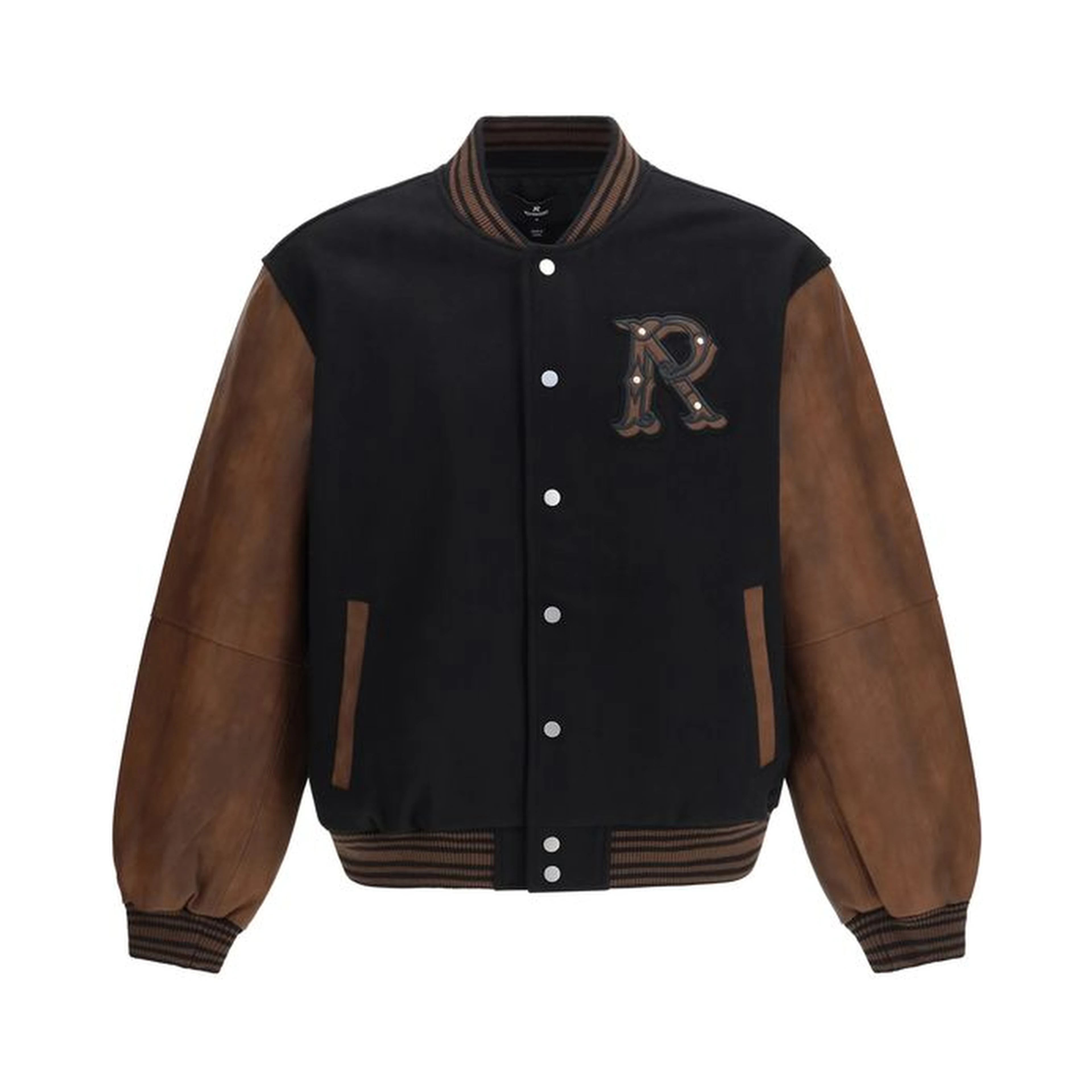Black Wool Oves Aries Bomber