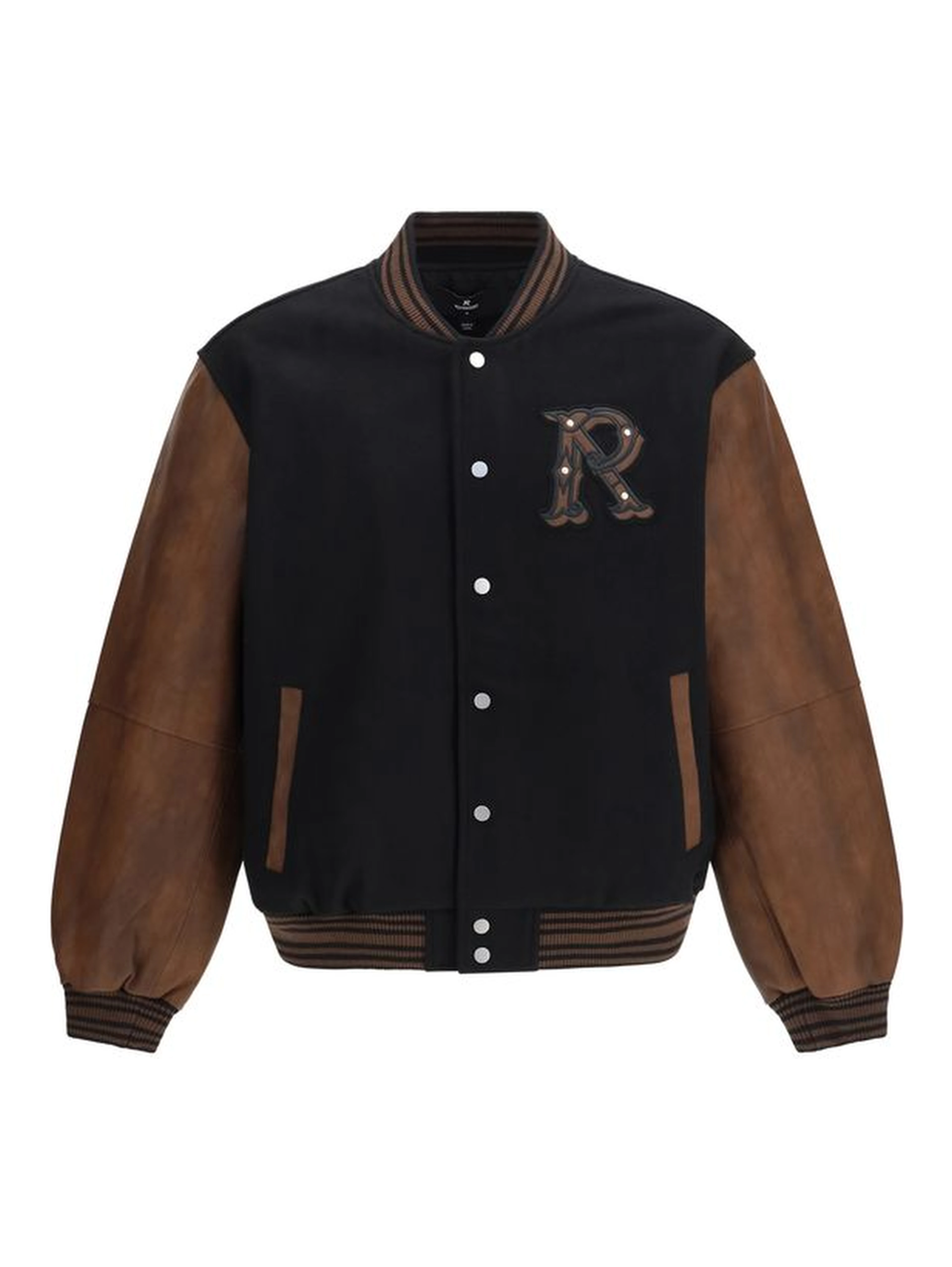 Black Wool Oves Aries Bomber