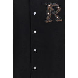 Black Wool Oves Aries Bomber