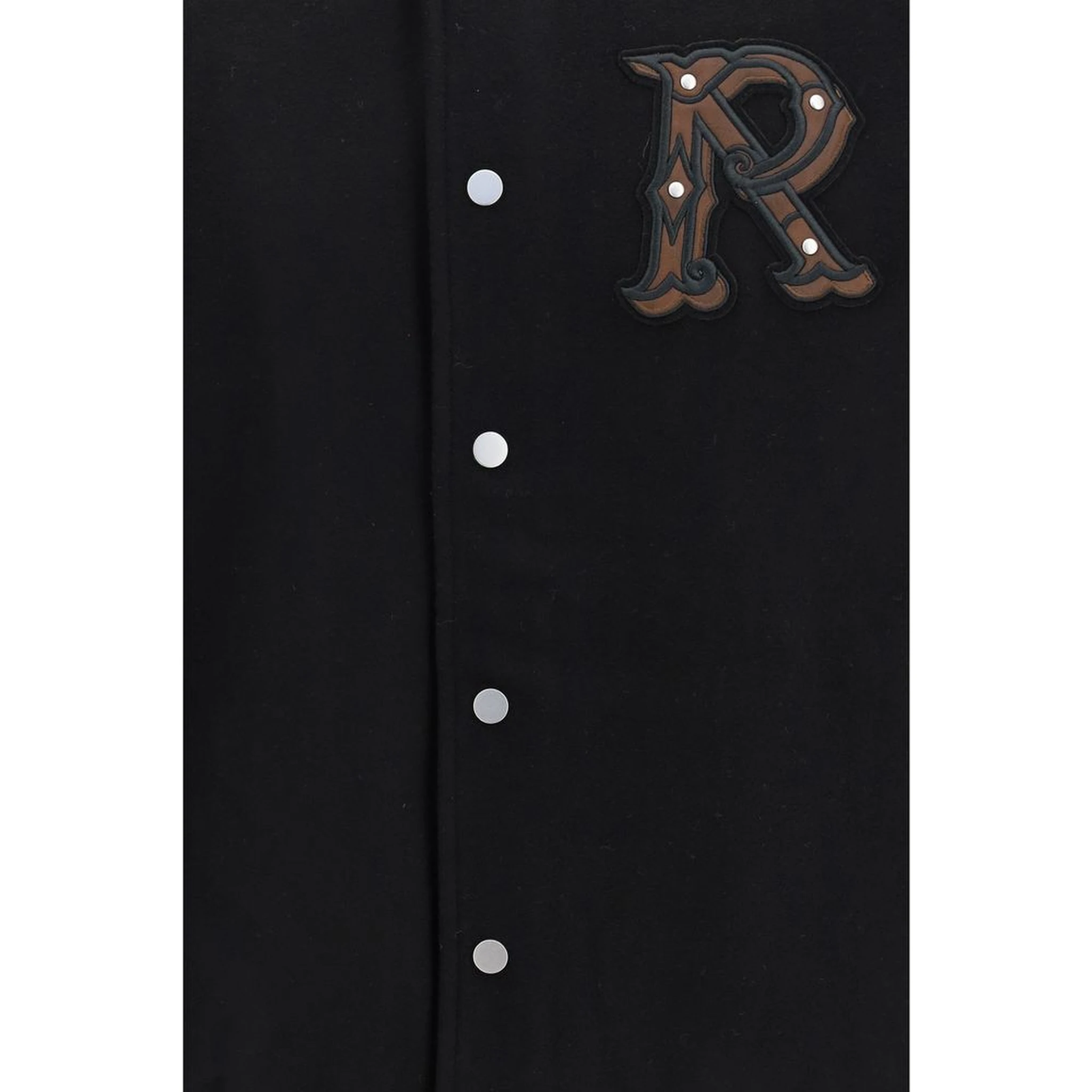 Black Wool Oves Aries Bomber