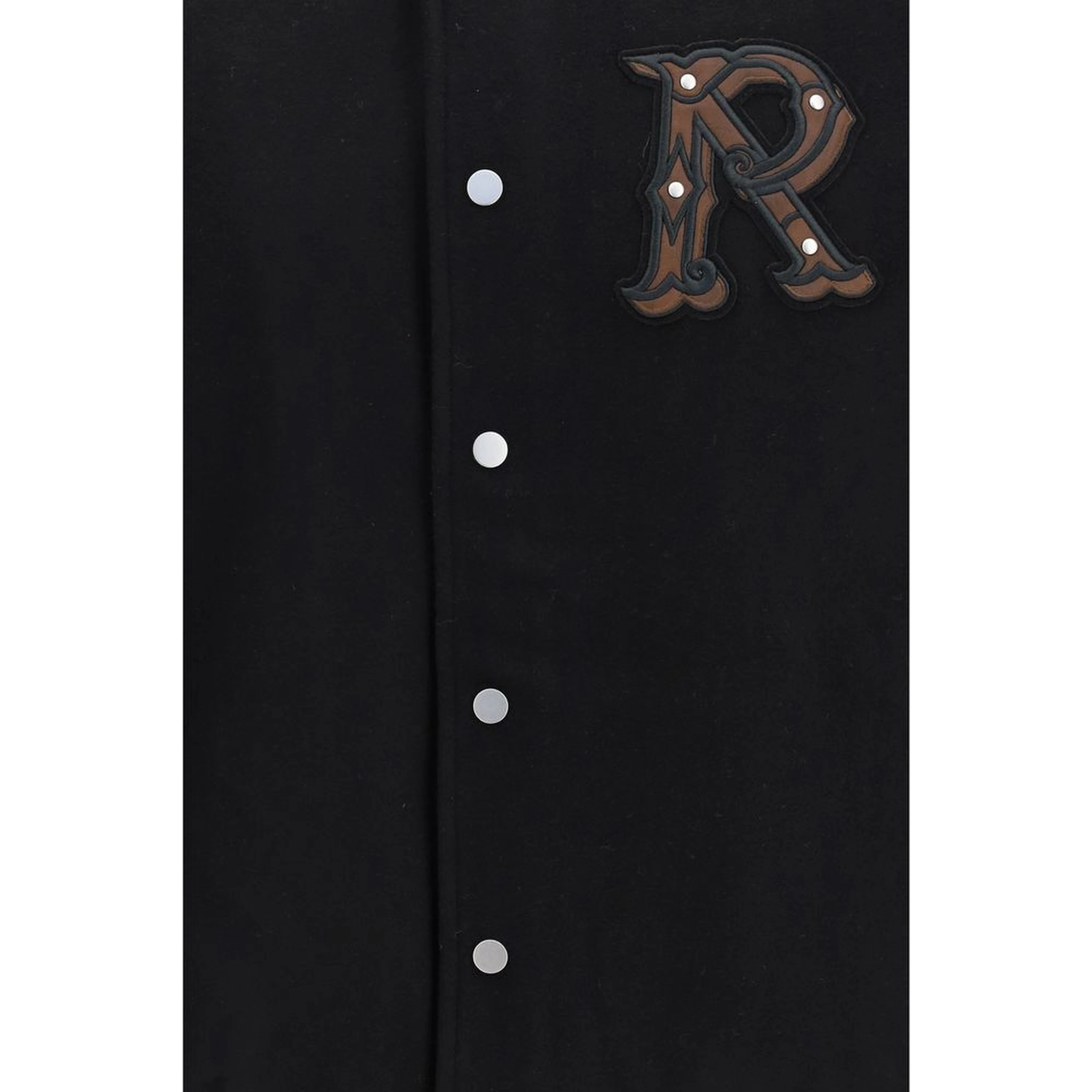 Black Wool Oves Aries Bomber