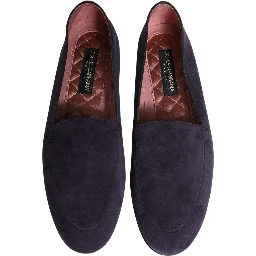 Violet Velvet Slip On Men Flats Loafers Shoes