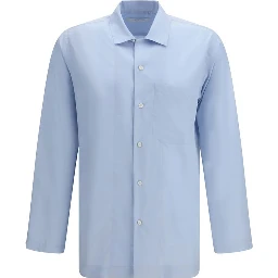Blue Silk Shirt