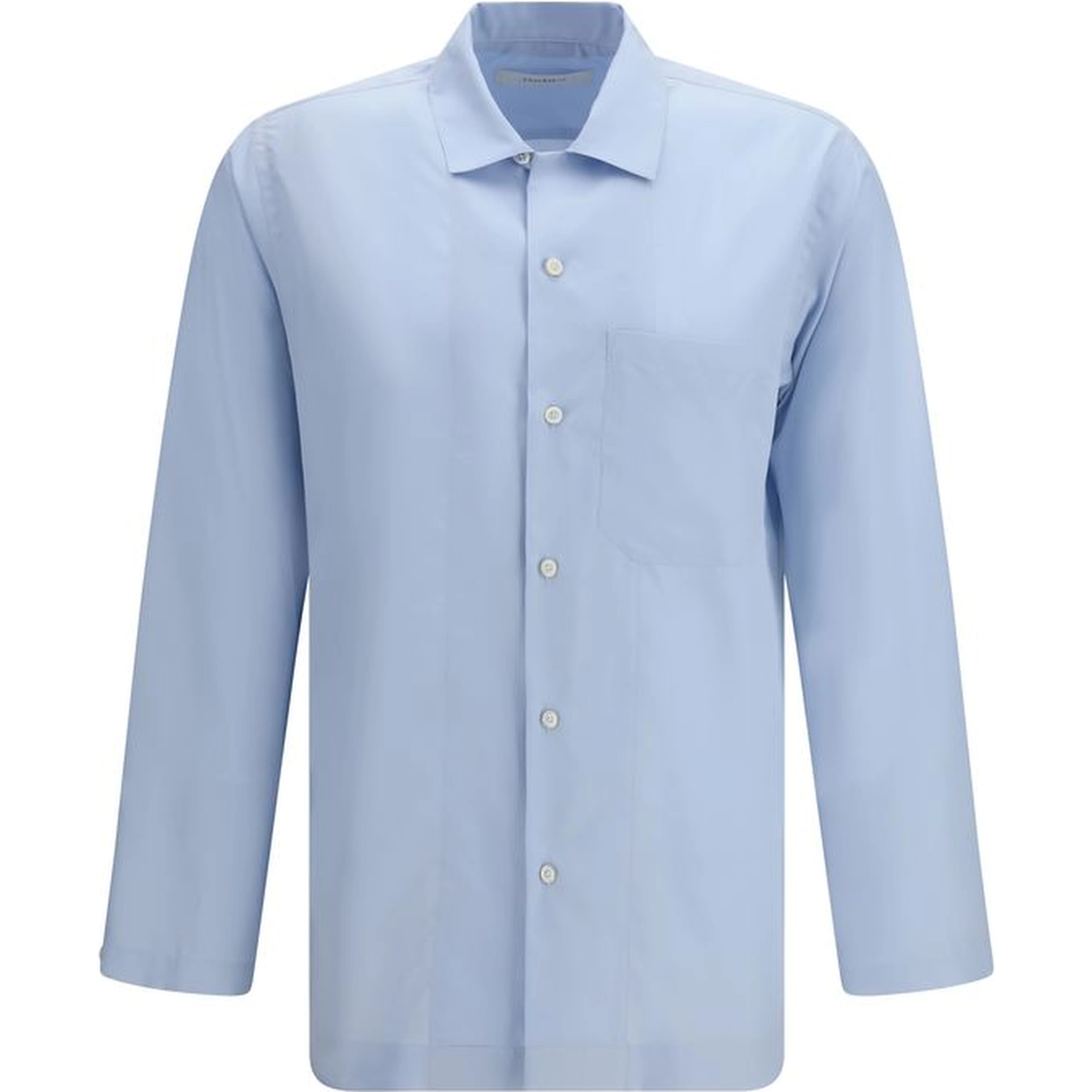 Blue Silk Shirt