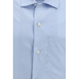 Blue Silk Shirt