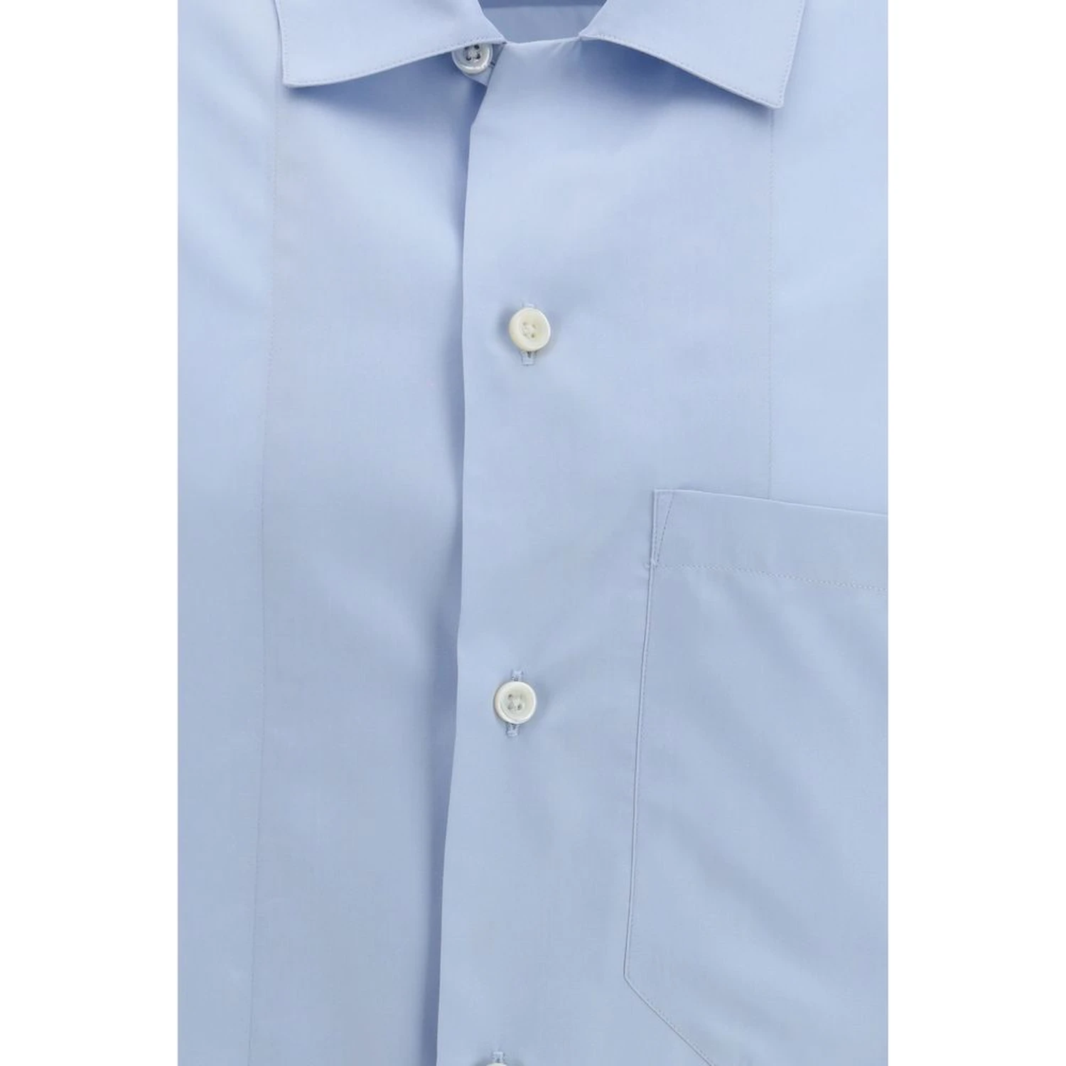 Blue Silk Shirt