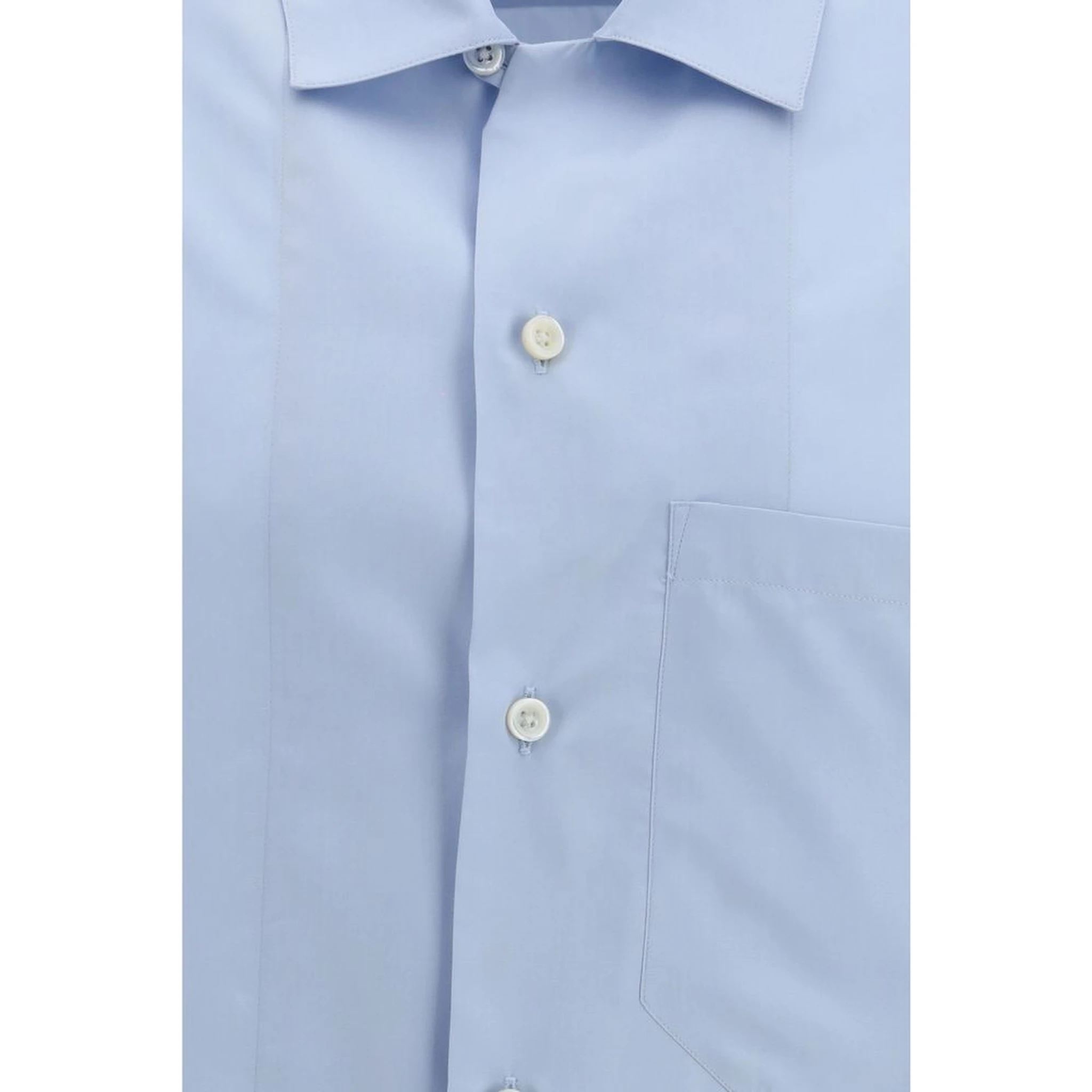 Blue Silk Shirt