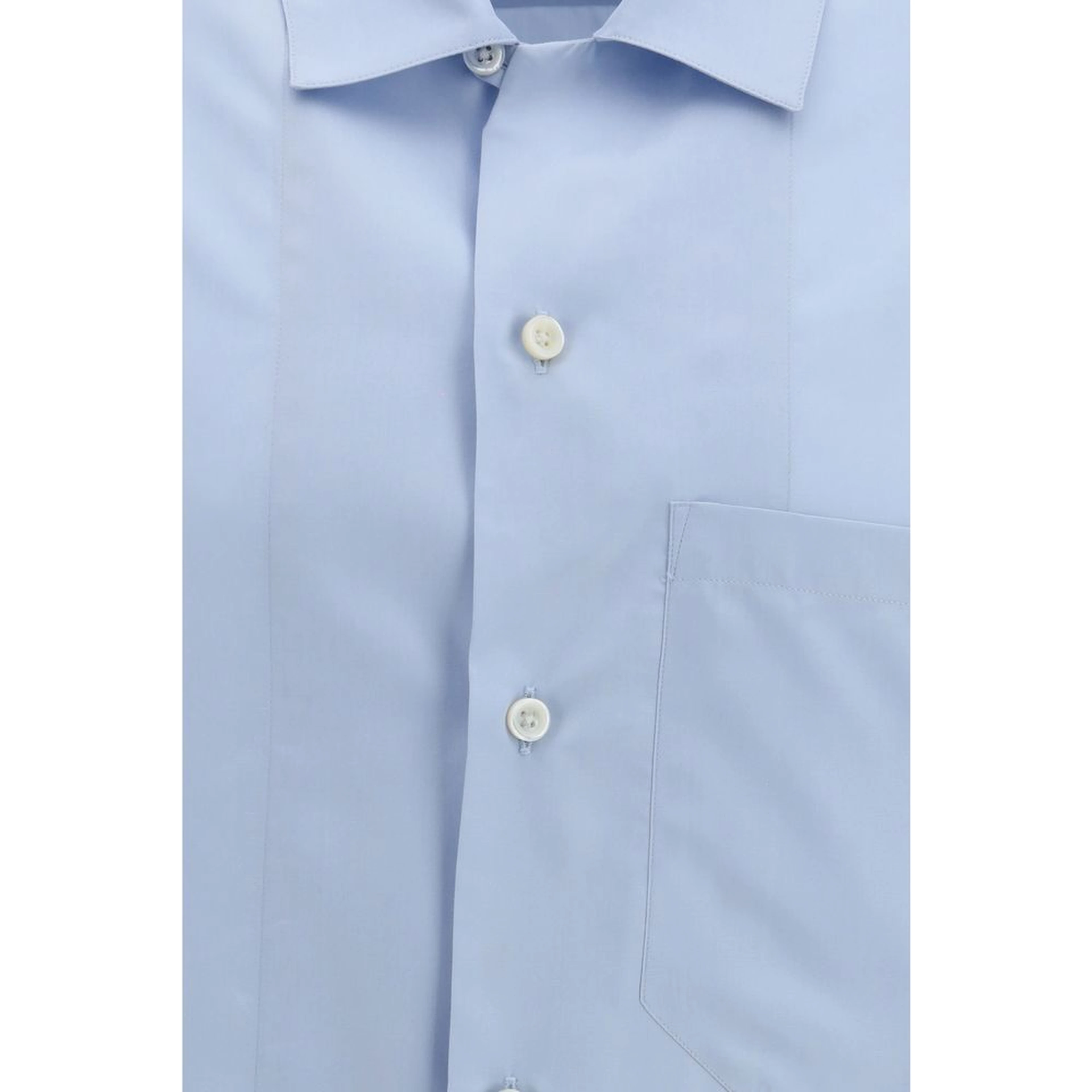 Blue Silk Shirt