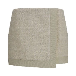 Beige Wool Oves Aries Mini Skirt