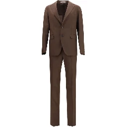 Brown Wool Oves Aries Two-Piece Suit