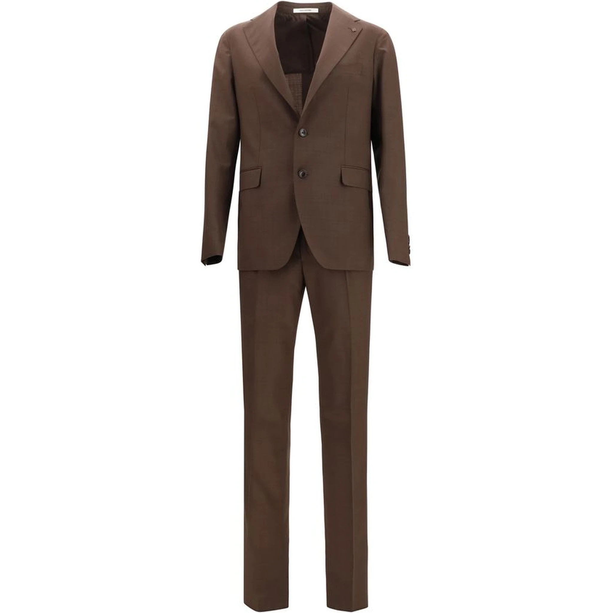 Brown Wool Oves Aries Two-Piece Suit