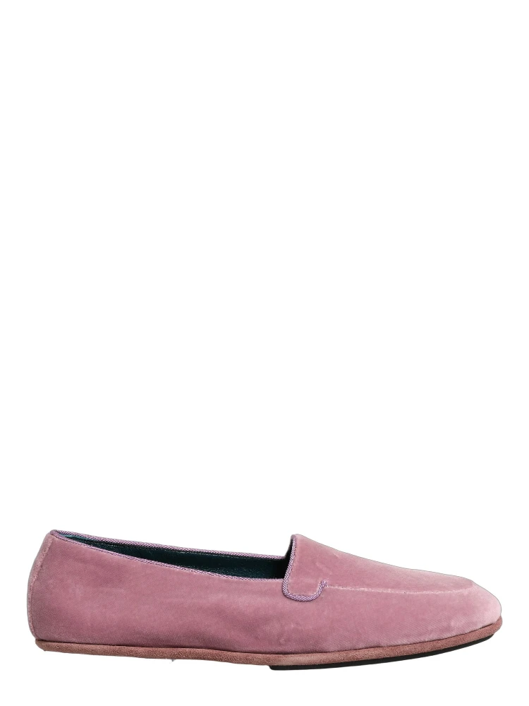 Pink Velvet Slip On Men Flats Loafers Shoes alternative