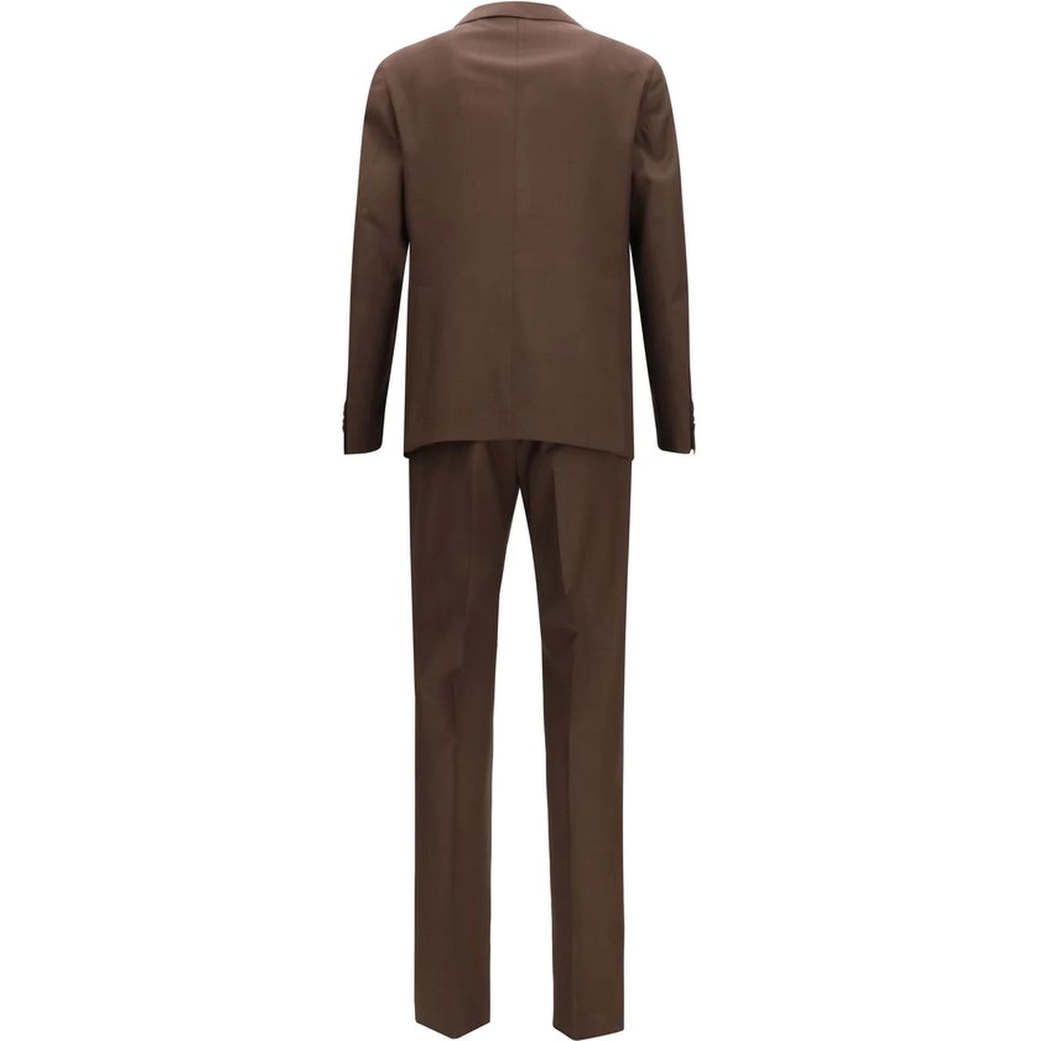 Brown Wool Oves Aries Two-Piece Suit