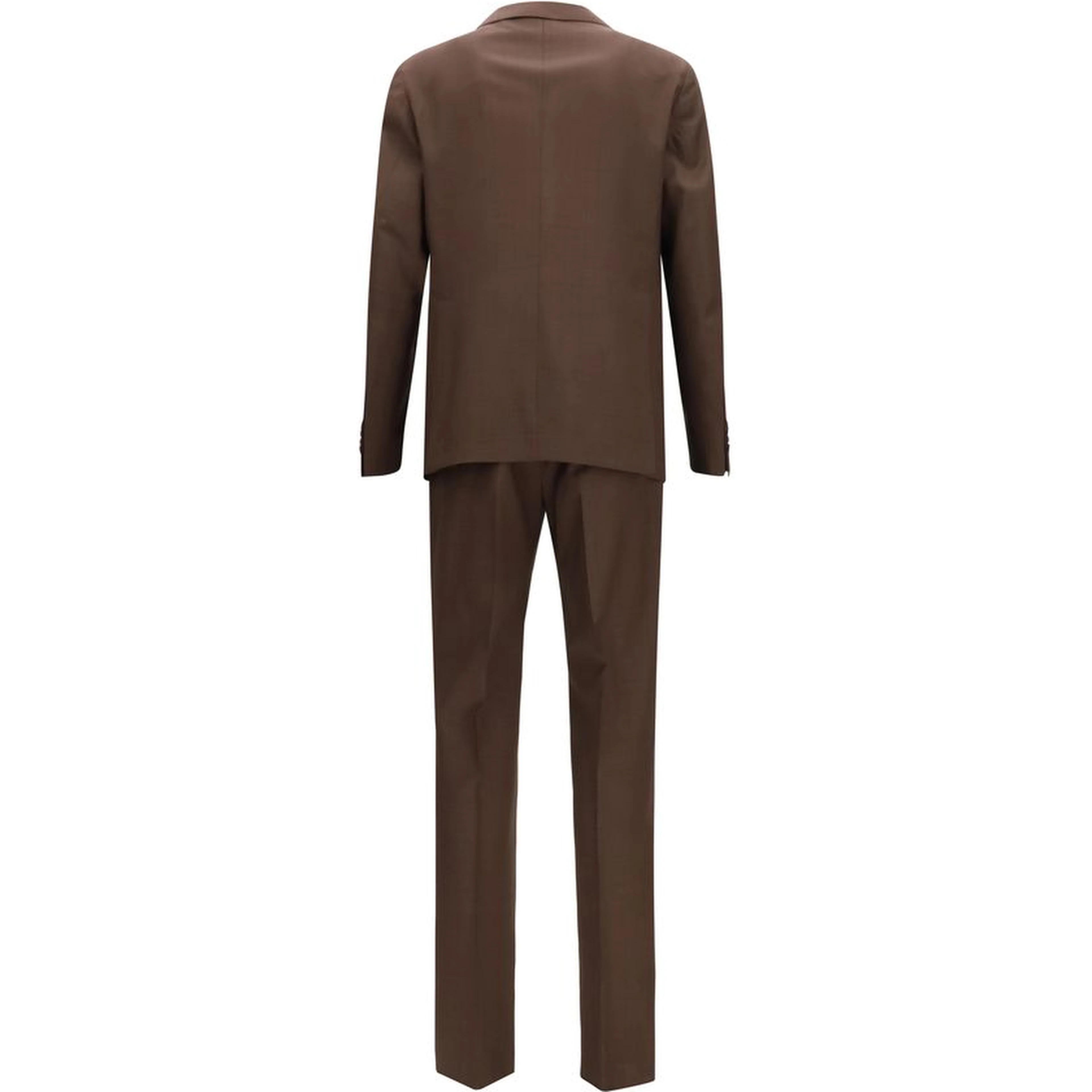 Brown Wool Oves Aries Two-Piece Suit