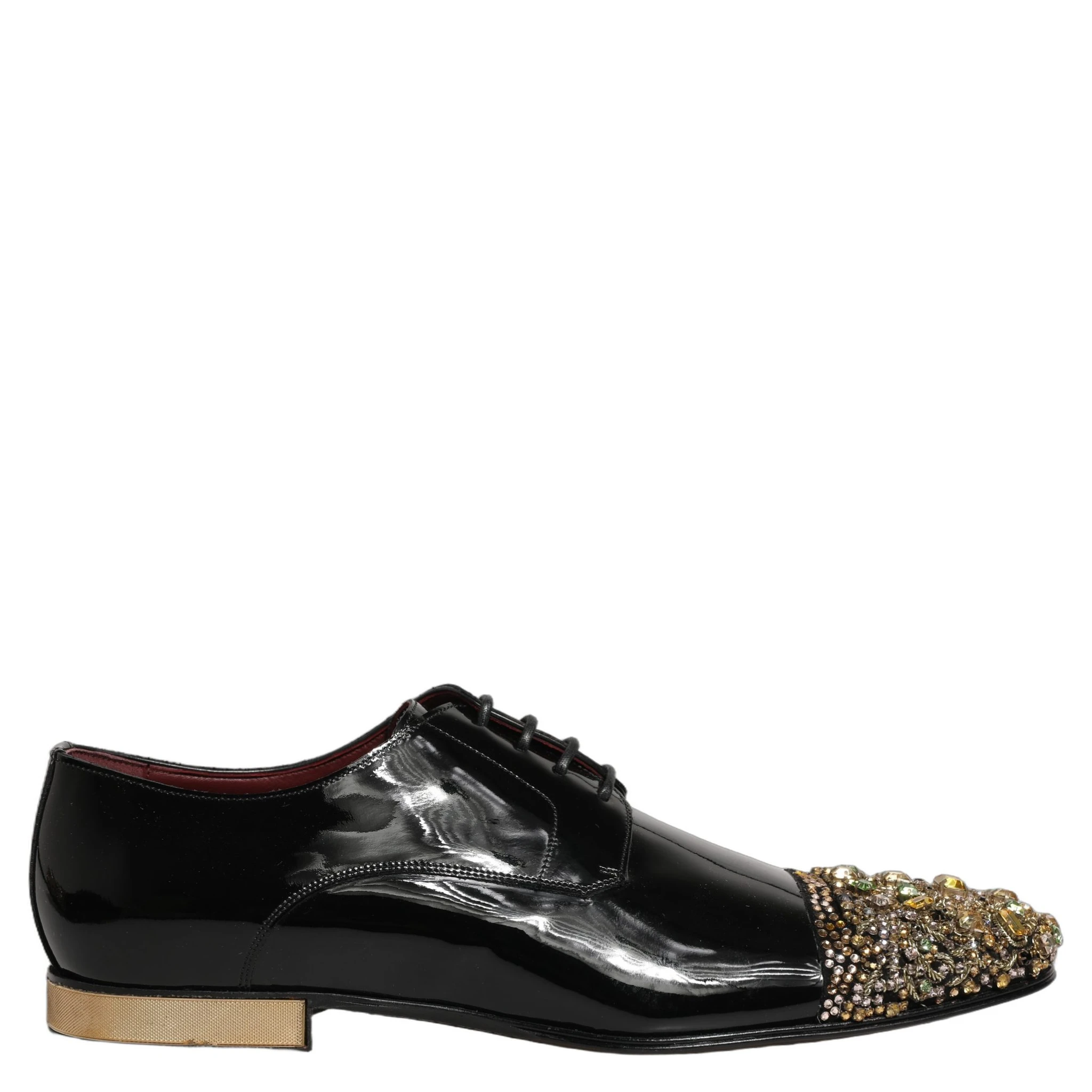 Black Embellished Men Derby Dress Formal Shoes