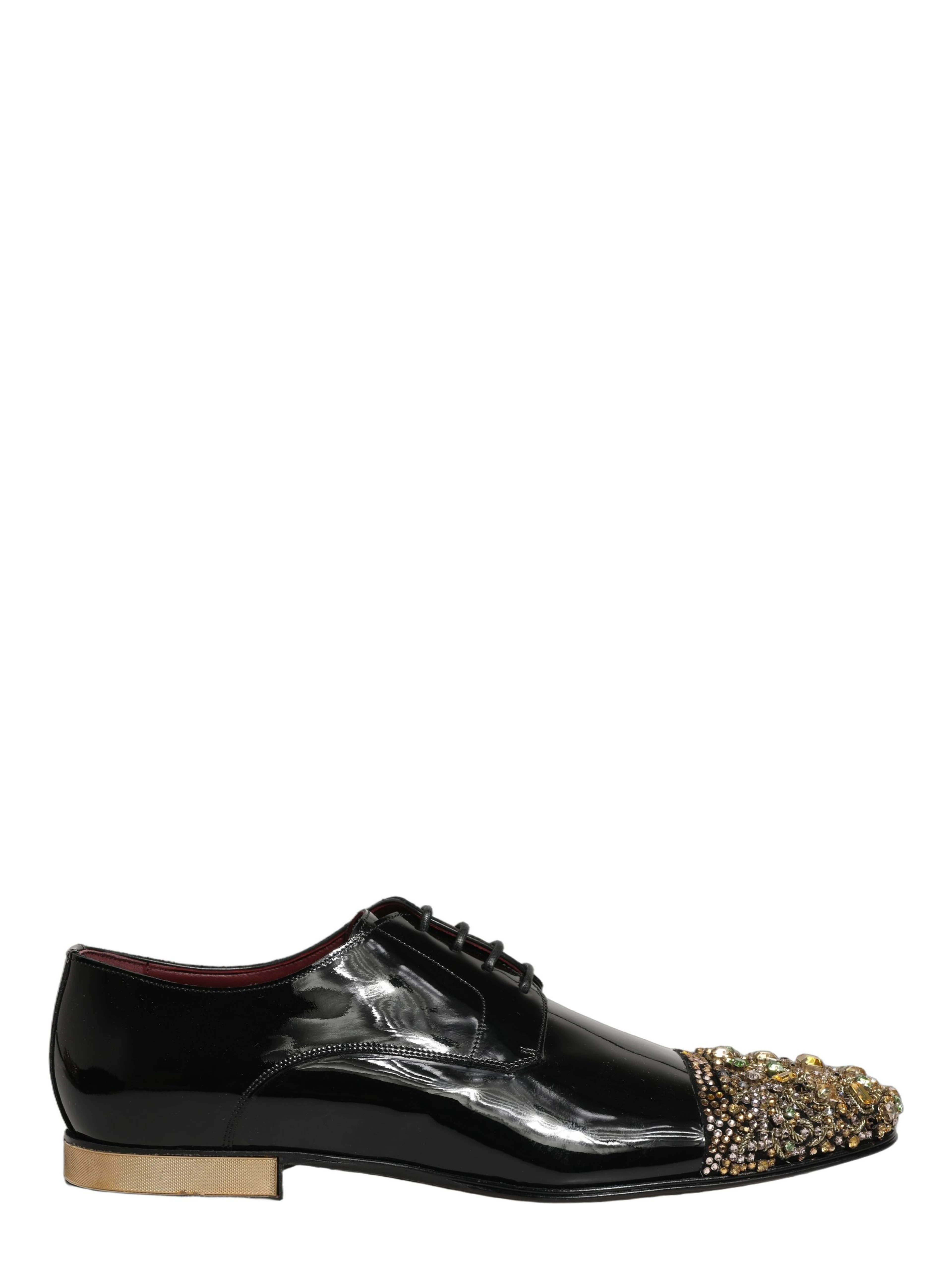 Black Embellished Men Derby Dress Formal Shoes
