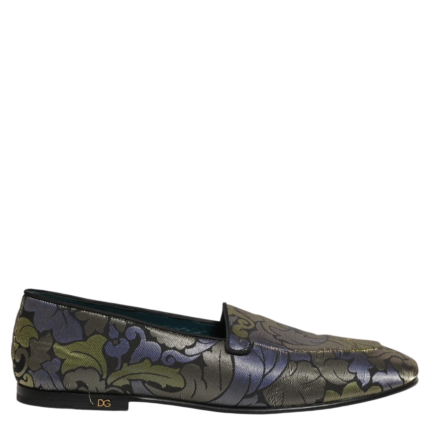 Multicolor Floral Jacquard Men Loafers Shoes