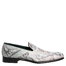 Multicolor Velvet Baroque Dress Loafers Shoes