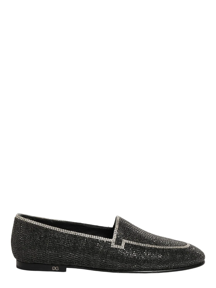 Black Crystal Embellished Men Loafers Shoes alternative
