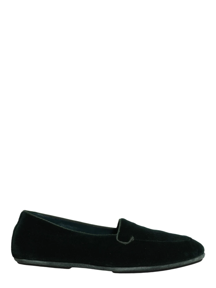 Green Velvet Slip On Men Flats Loafers Shoes