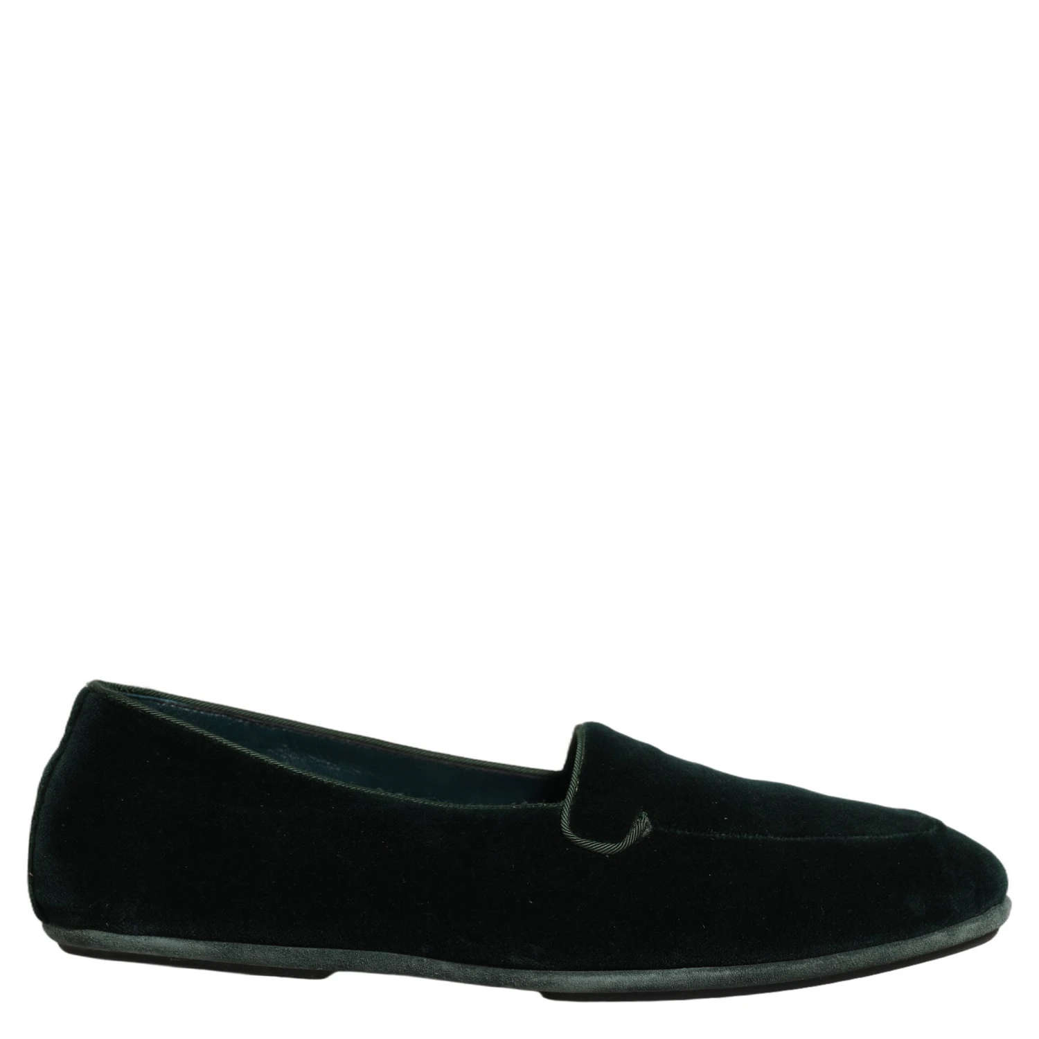Green Velvet Slip On Men Flats Loafers Shoes