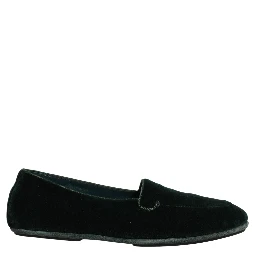 Green Velvet Slip On Men Flats Loafers Shoes