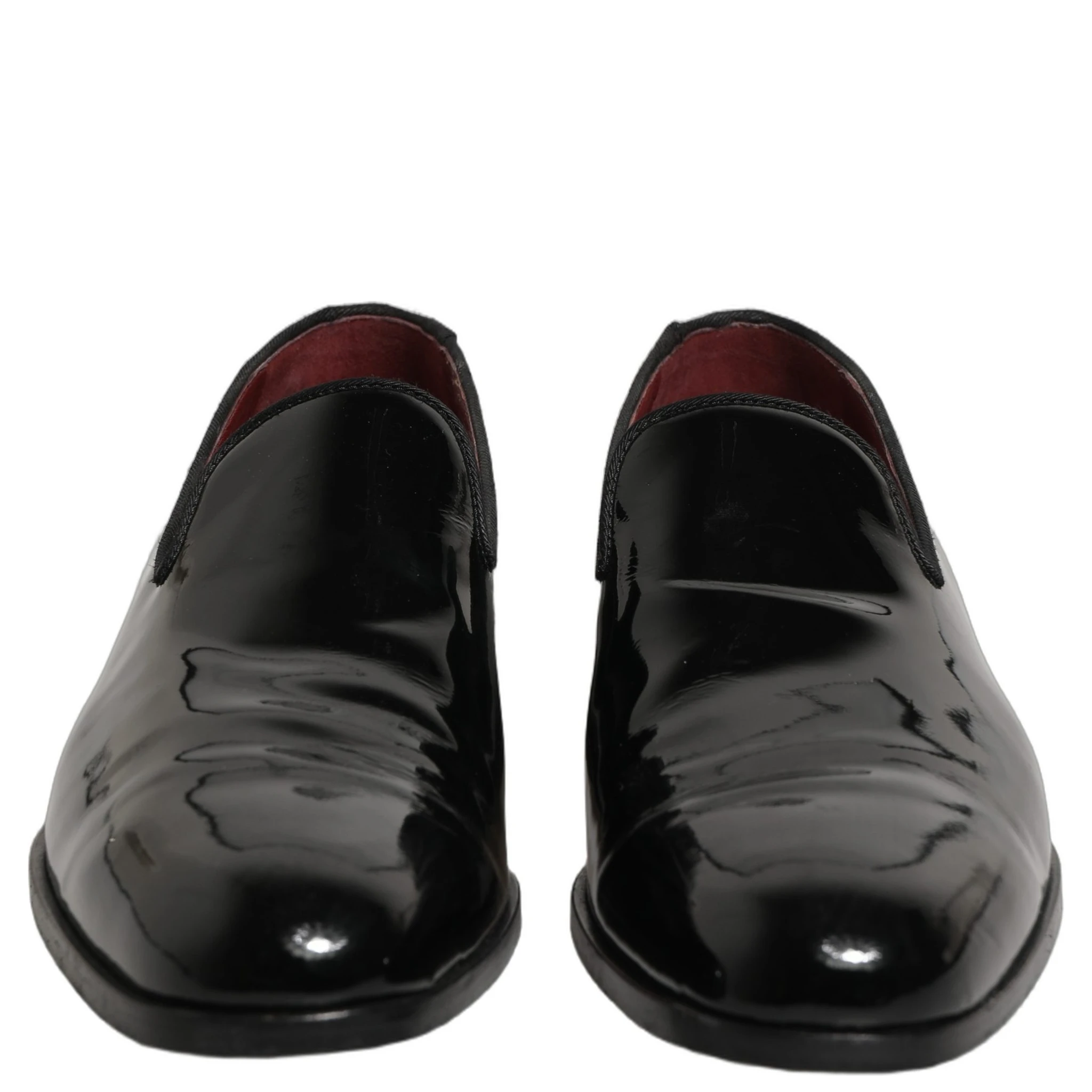 Black Patent Leather Men Dress Loafers Shoes