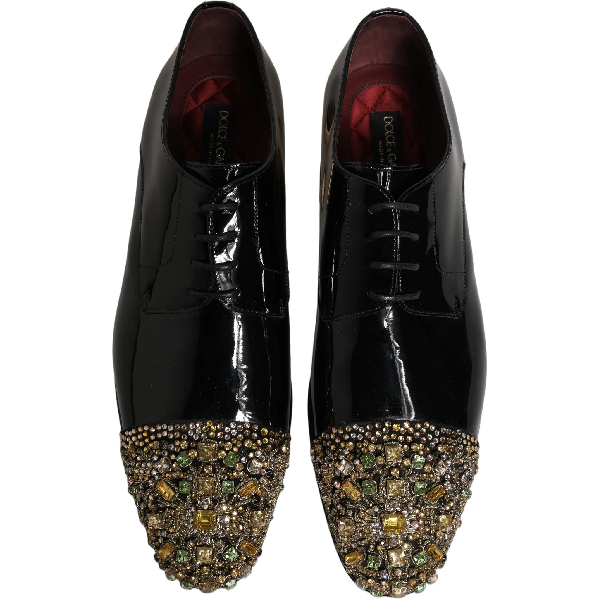 Black Embellished Men Derby Dress Formal Shoes