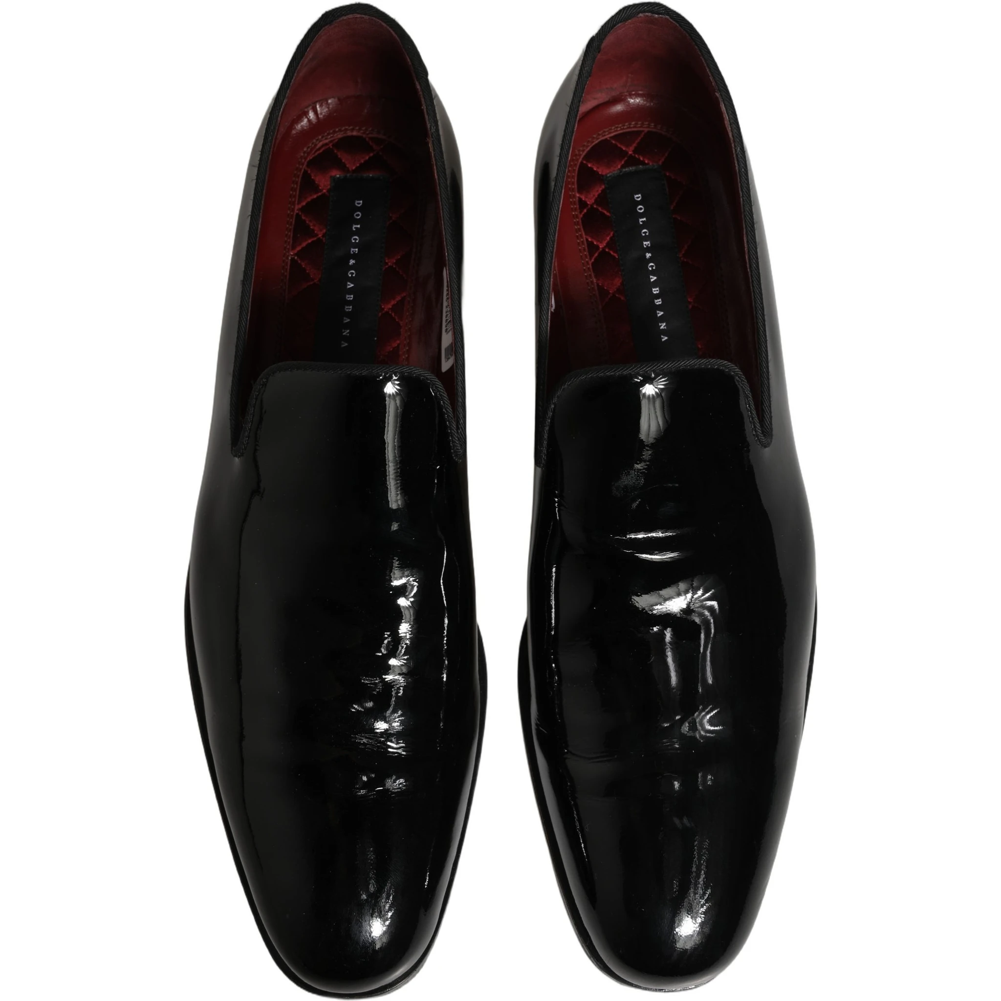 Black Patent Leather Men Dress Loafers Shoes