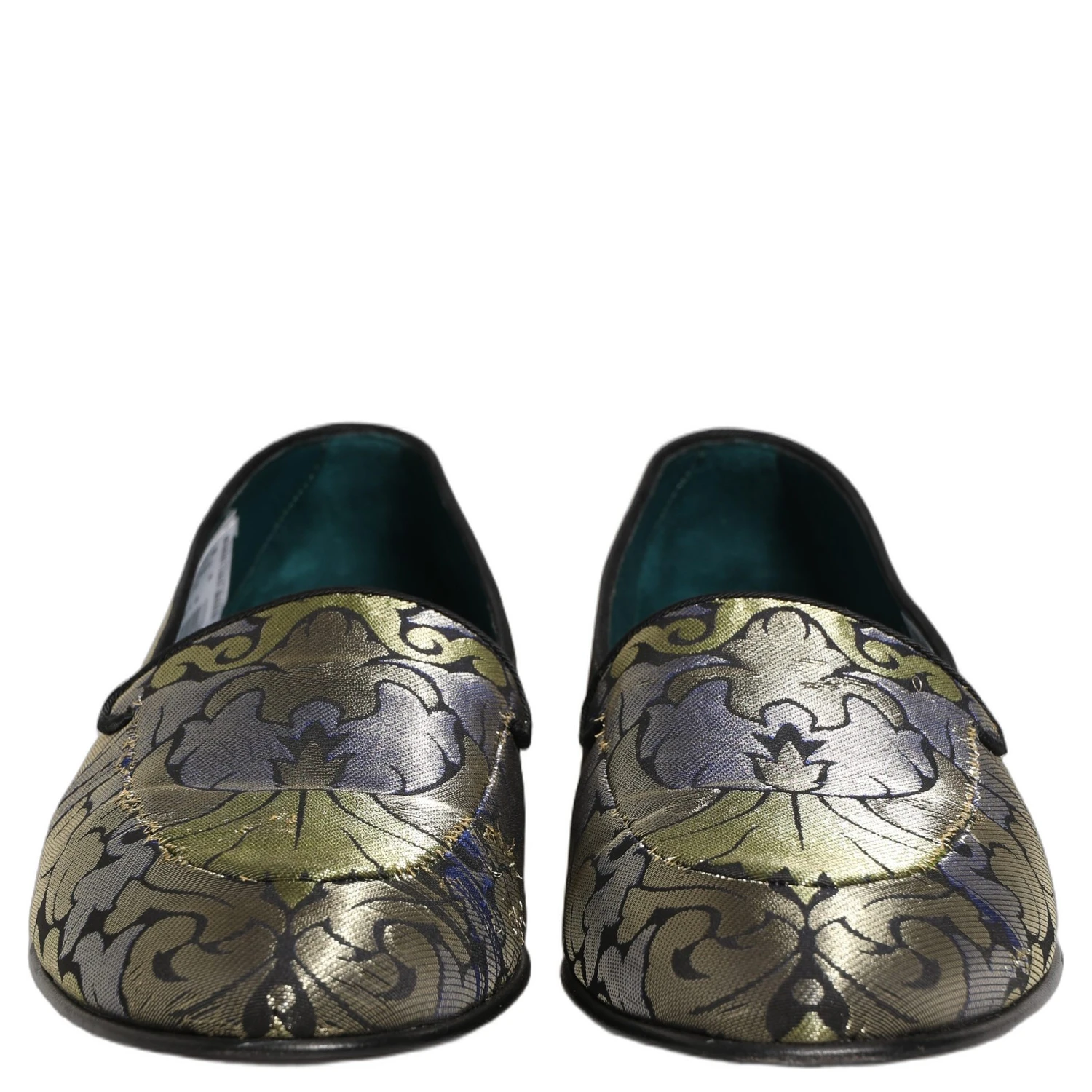 Multicolor Floral Jacquard Men Loafers Shoes