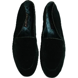 Green Velvet Slip On Men Flats Loafers Shoes