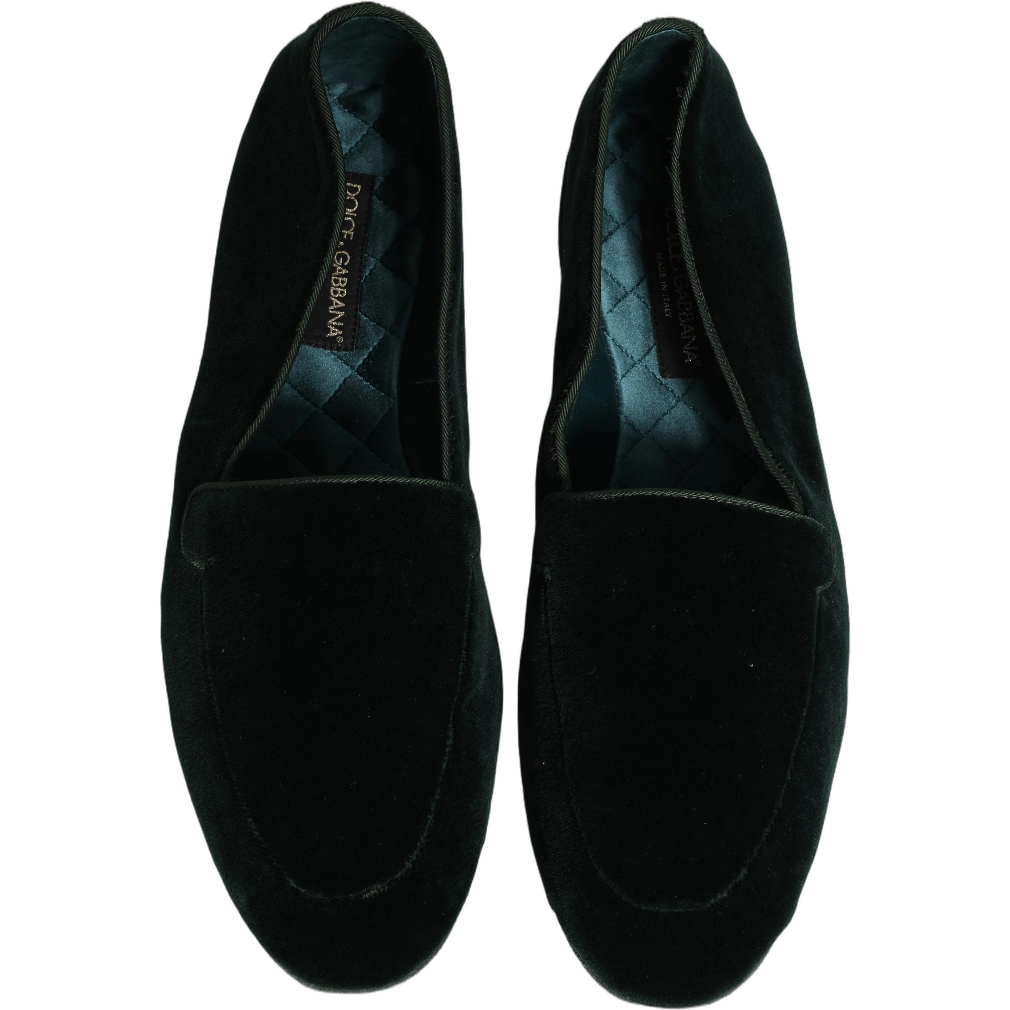 Green Velvet Slip On Men Flats Loafers Shoes