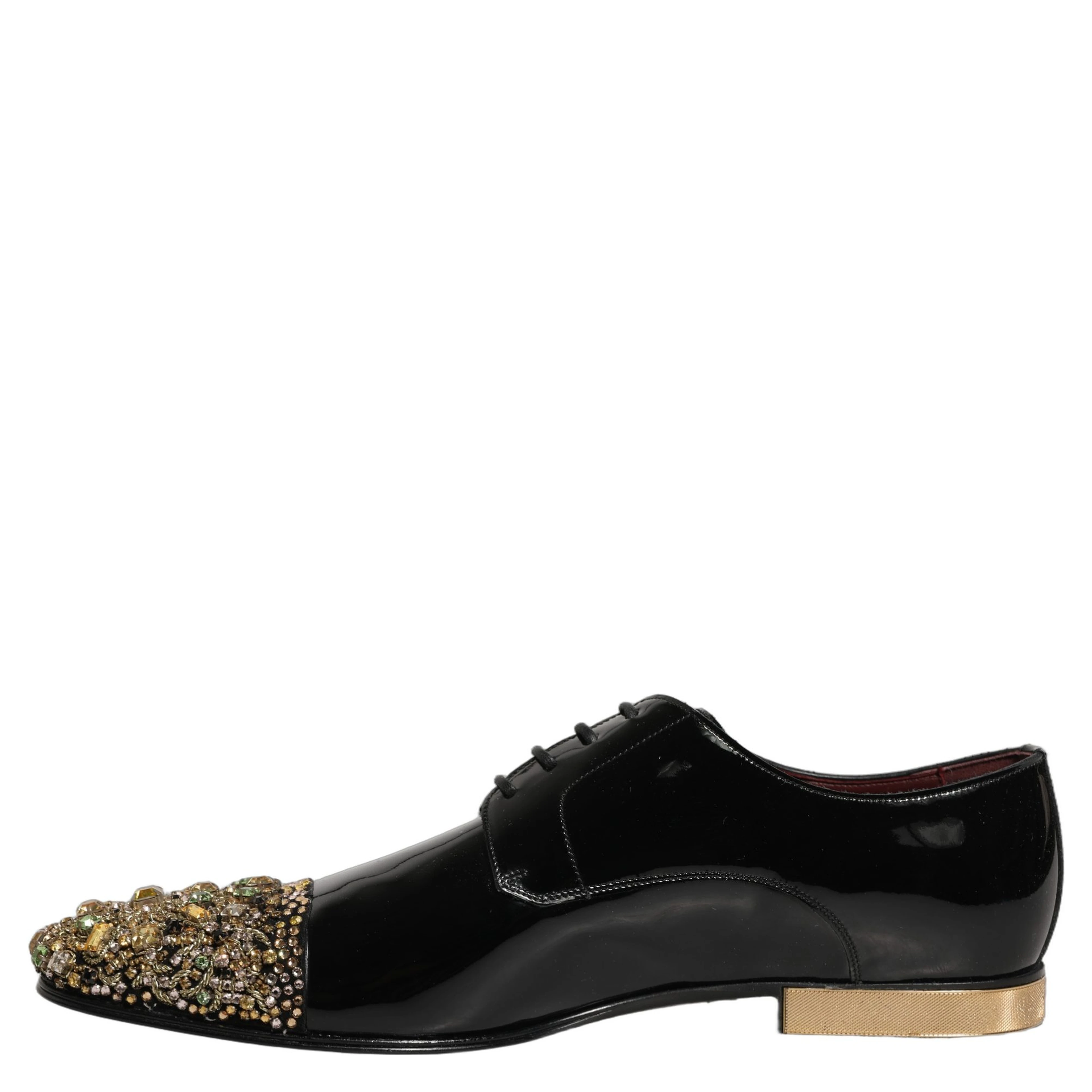 Black Embellished Men Derby Dress Formal Shoes