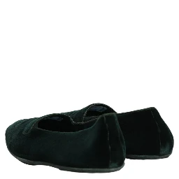 Green Velvet Slip On Men Flats Loafers Shoes