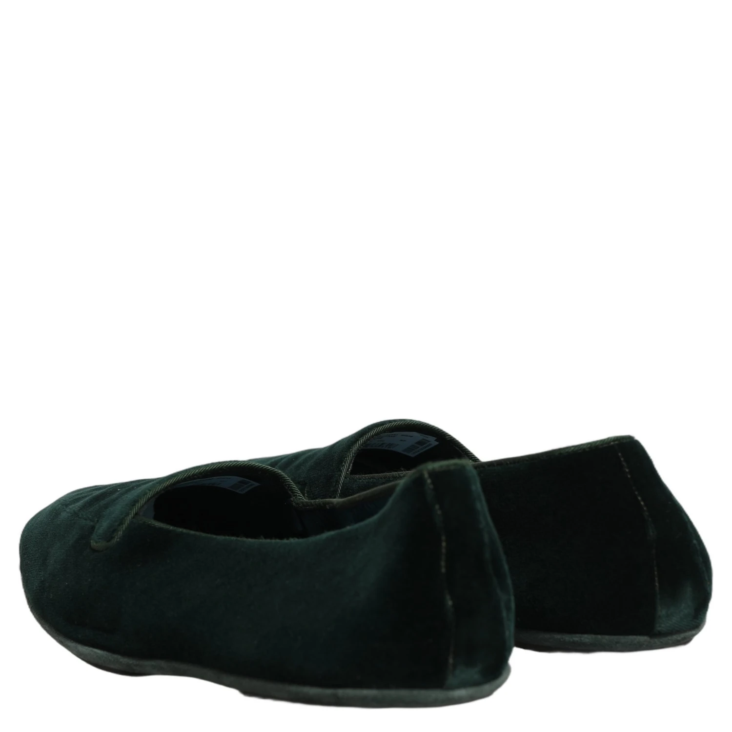 Green Velvet Slip On Men Flats Loafers Shoes