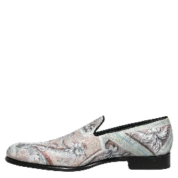 Multicolor Velvet Baroque Dress Loafers Shoes