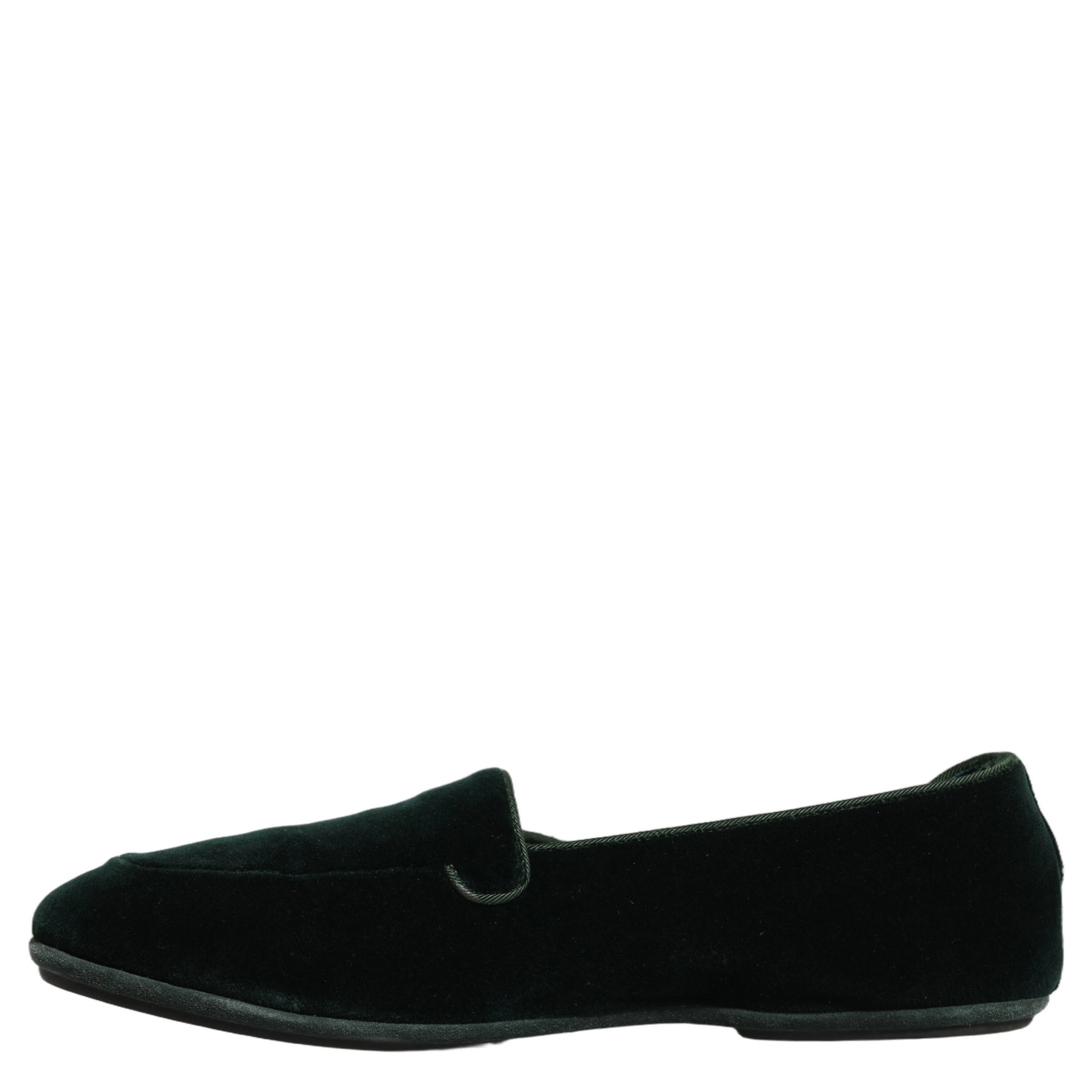 Green Velvet Slip On Men Flats Loafers Shoes
