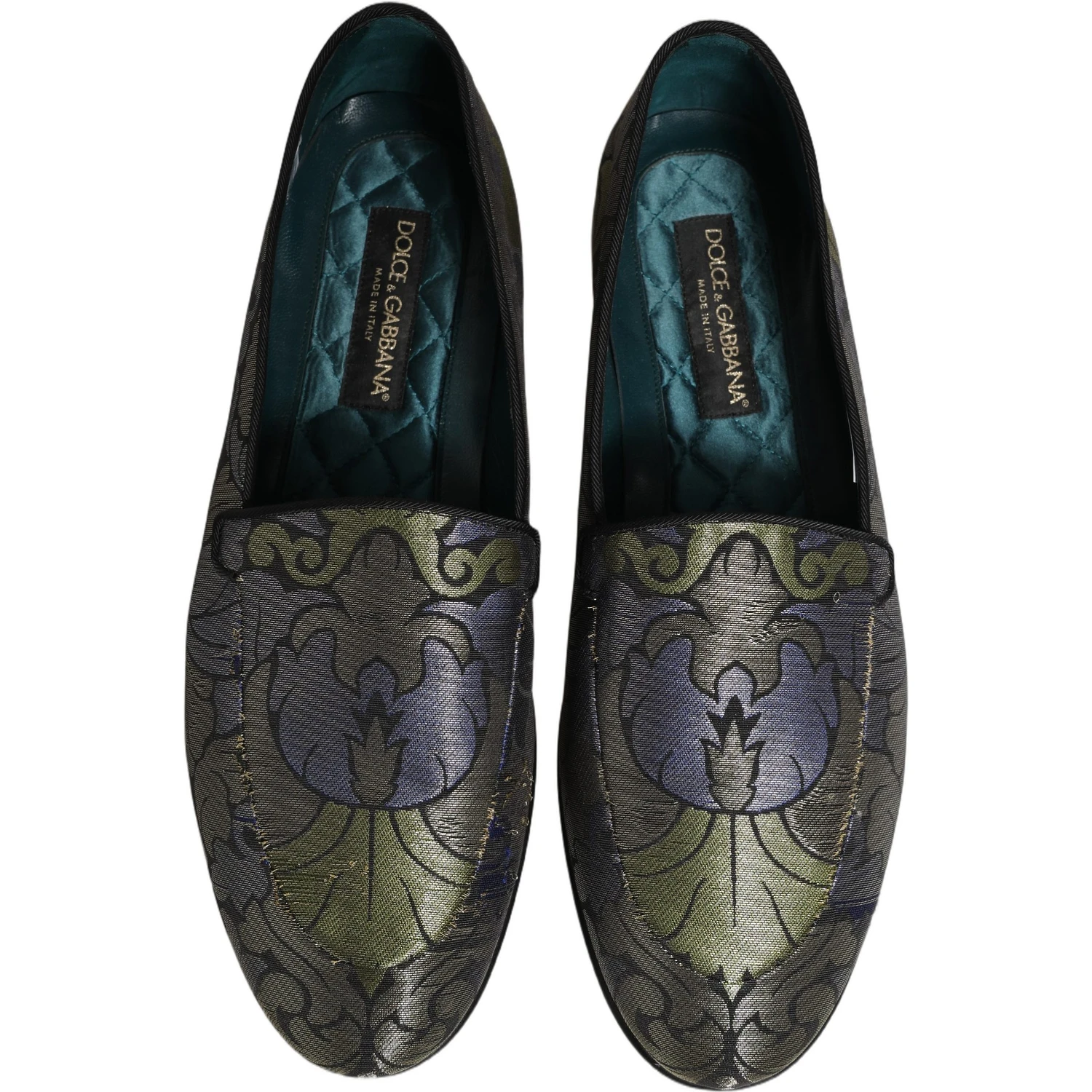 Multicolor Floral Jacquard Men Loafers Shoes