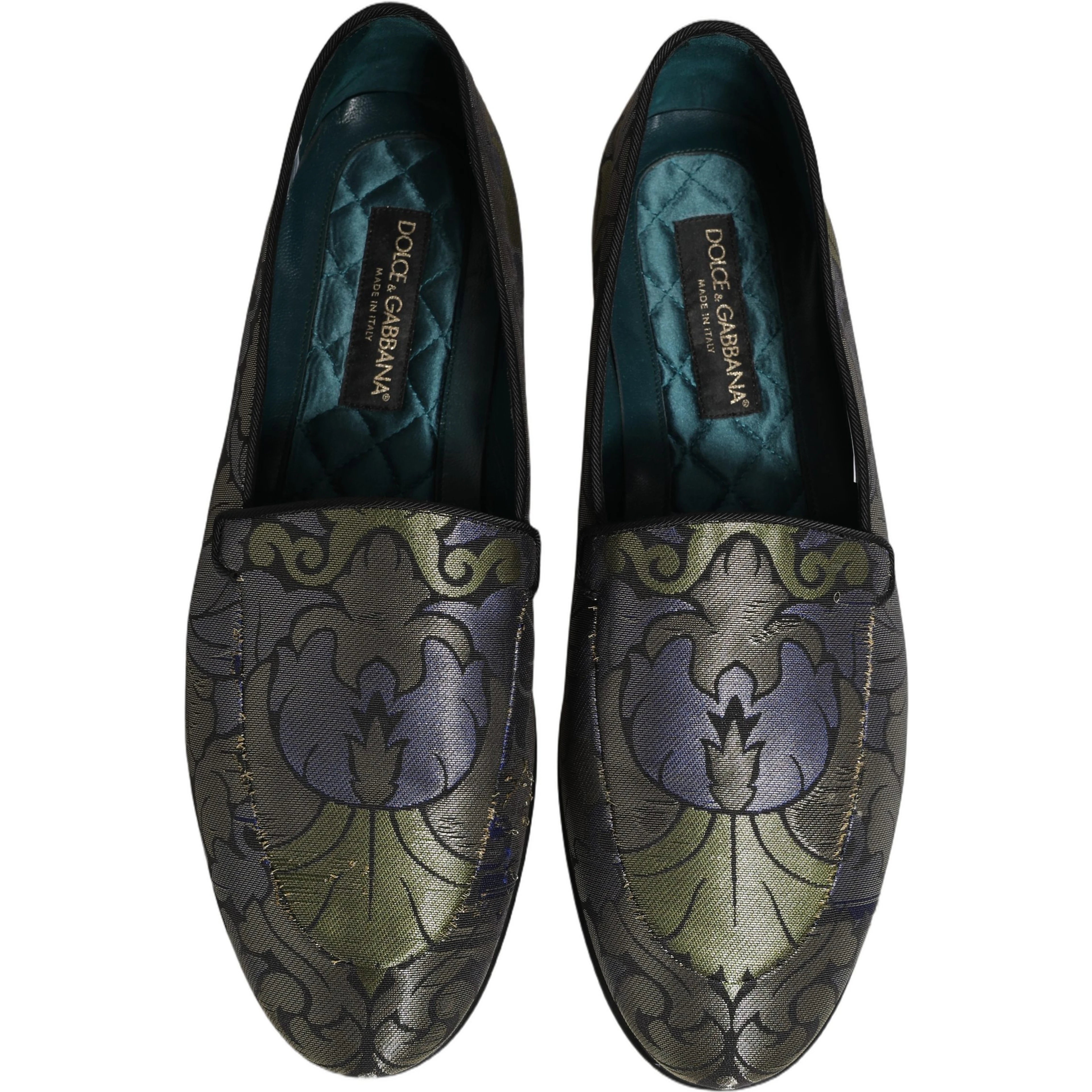 Multicolor Floral Jacquard Men Loafers Shoes