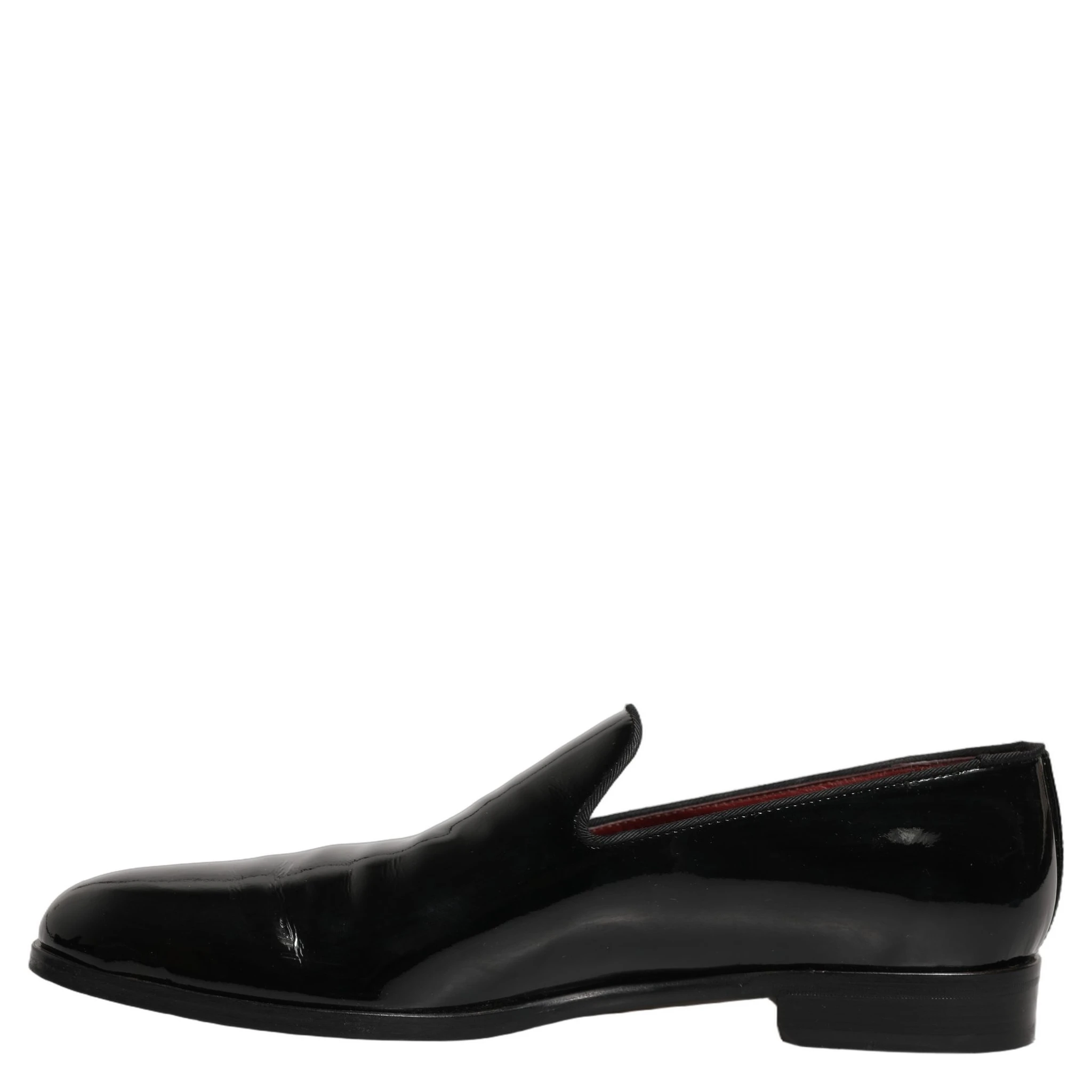 Black Patent Leather Men Dress Loafers Shoes