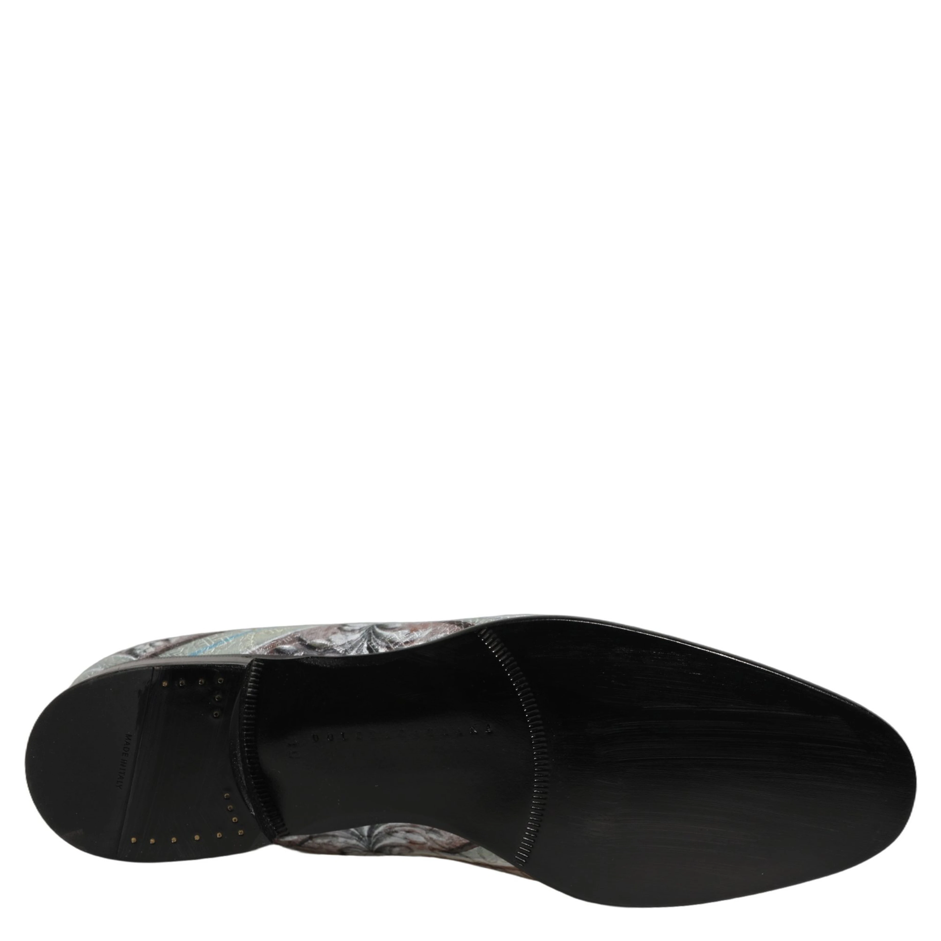 Multicolor Velvet Baroque Dress Loafers Shoes