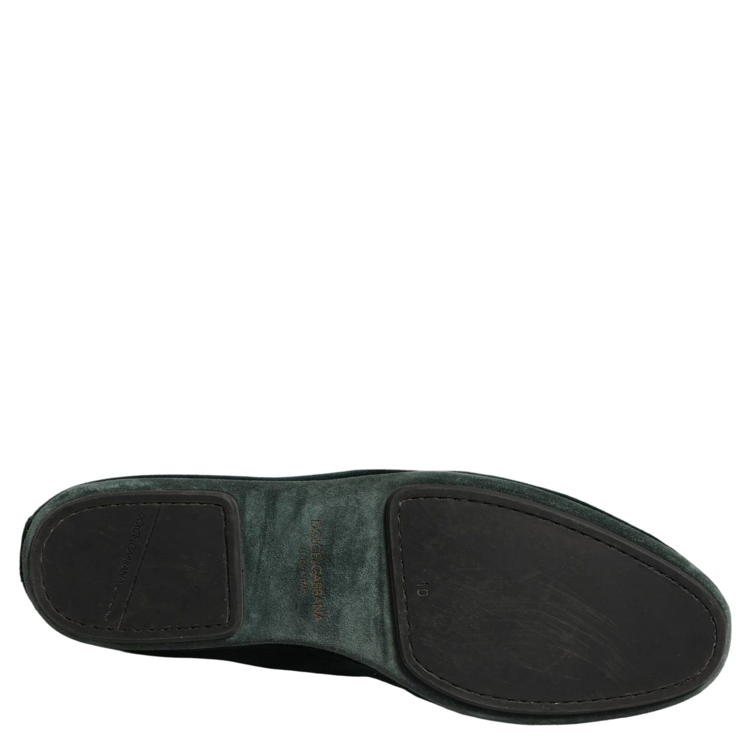 Green Velvet Slip On Men Flats Loafers Shoes
