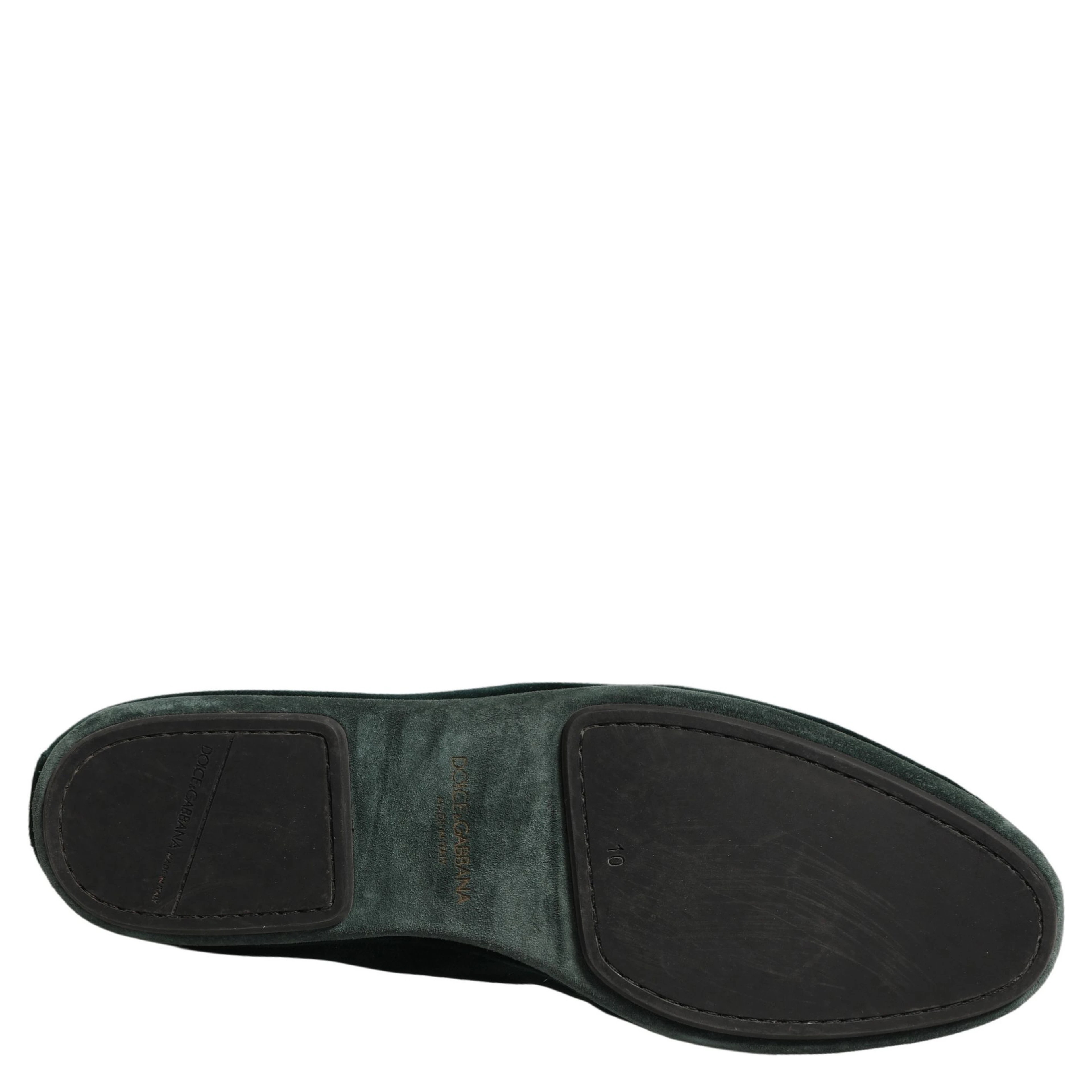 Green Velvet Slip On Men Flats Loafers Shoes