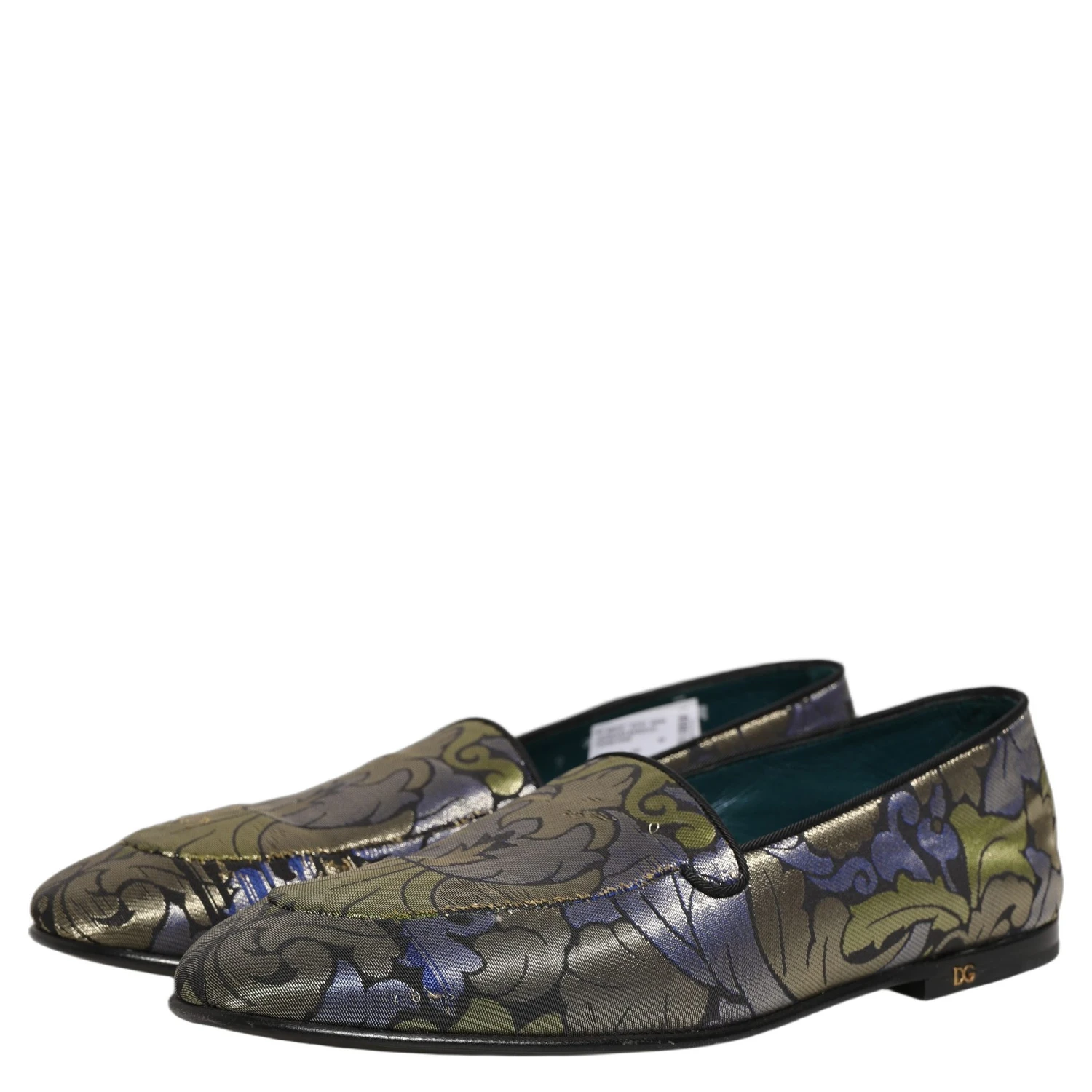 Multicolor Floral Jacquard Men Loafers Shoes