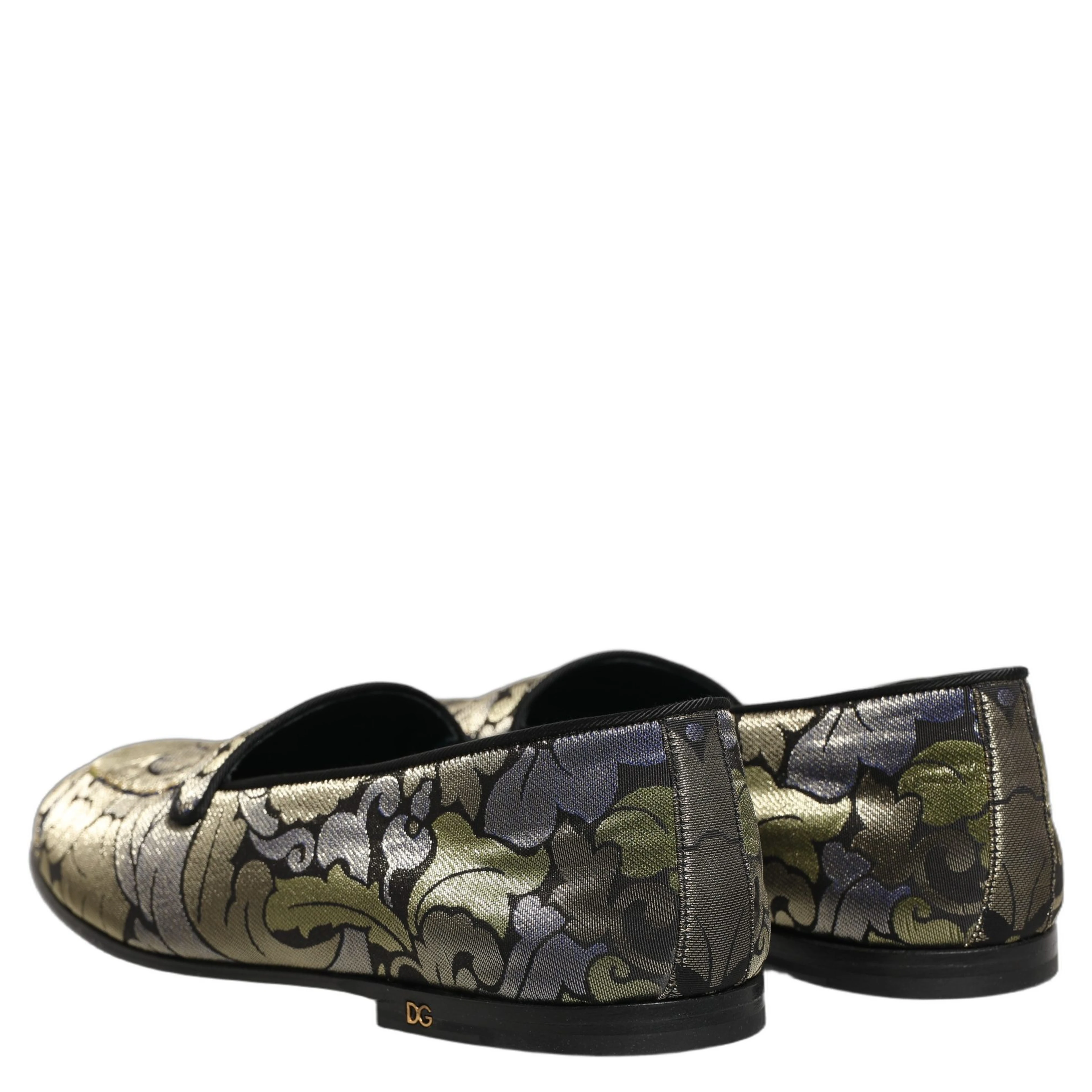 Multicolor Floral Jacquard Men Loafers Shoes