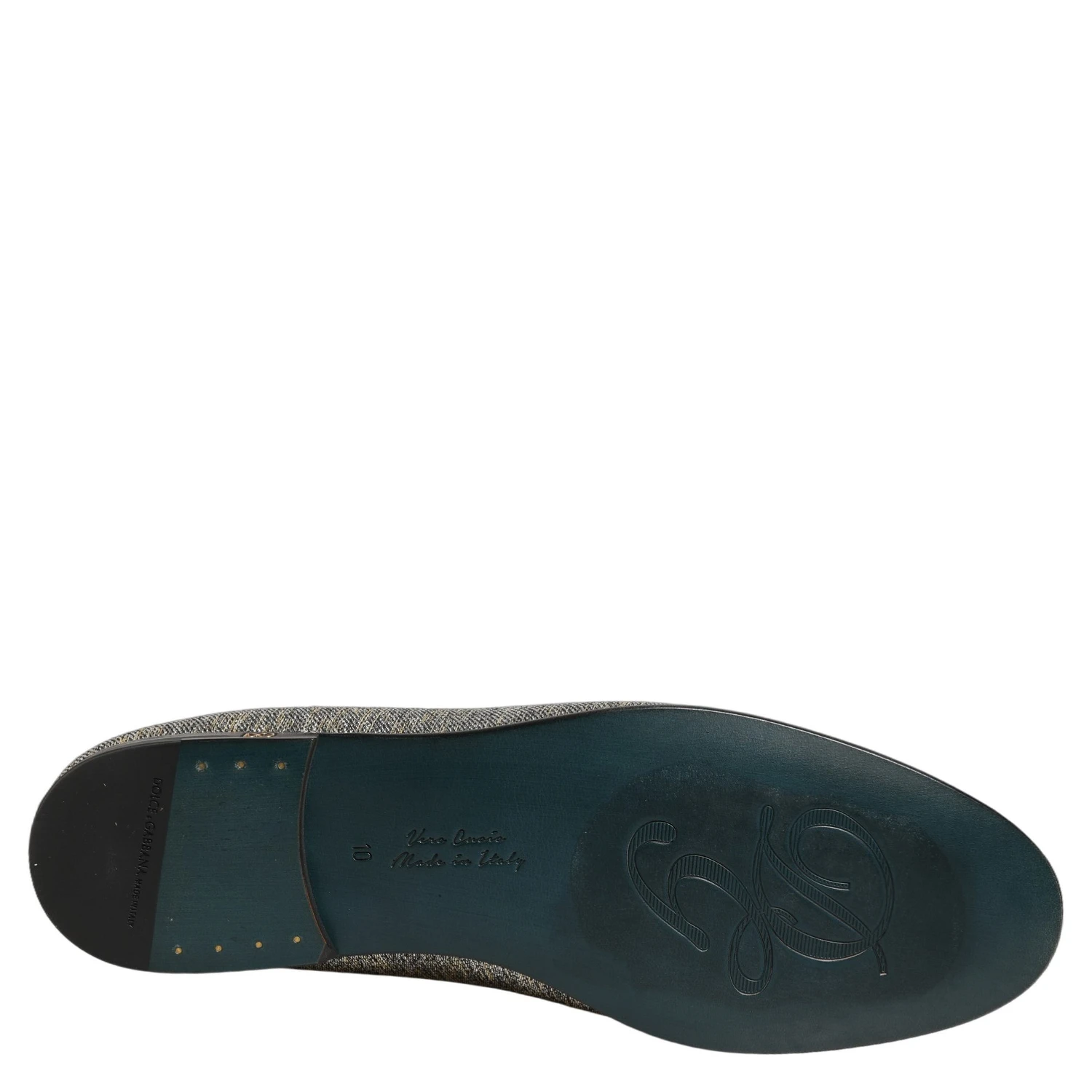 Gray Lurex Glitter Men Dress Loafers Shoes